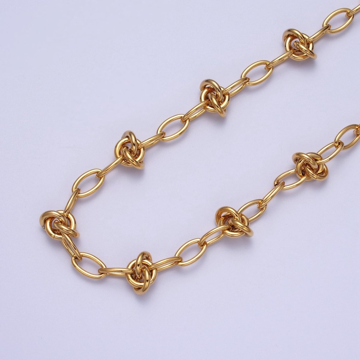 24K Gold Filled 8mm, 13mm Designed Oval Round Unfinished Chain in Gold & Silver | ROLL-994 ROLL-995, ROLL-960 ROLL-961 Clearance Pricing