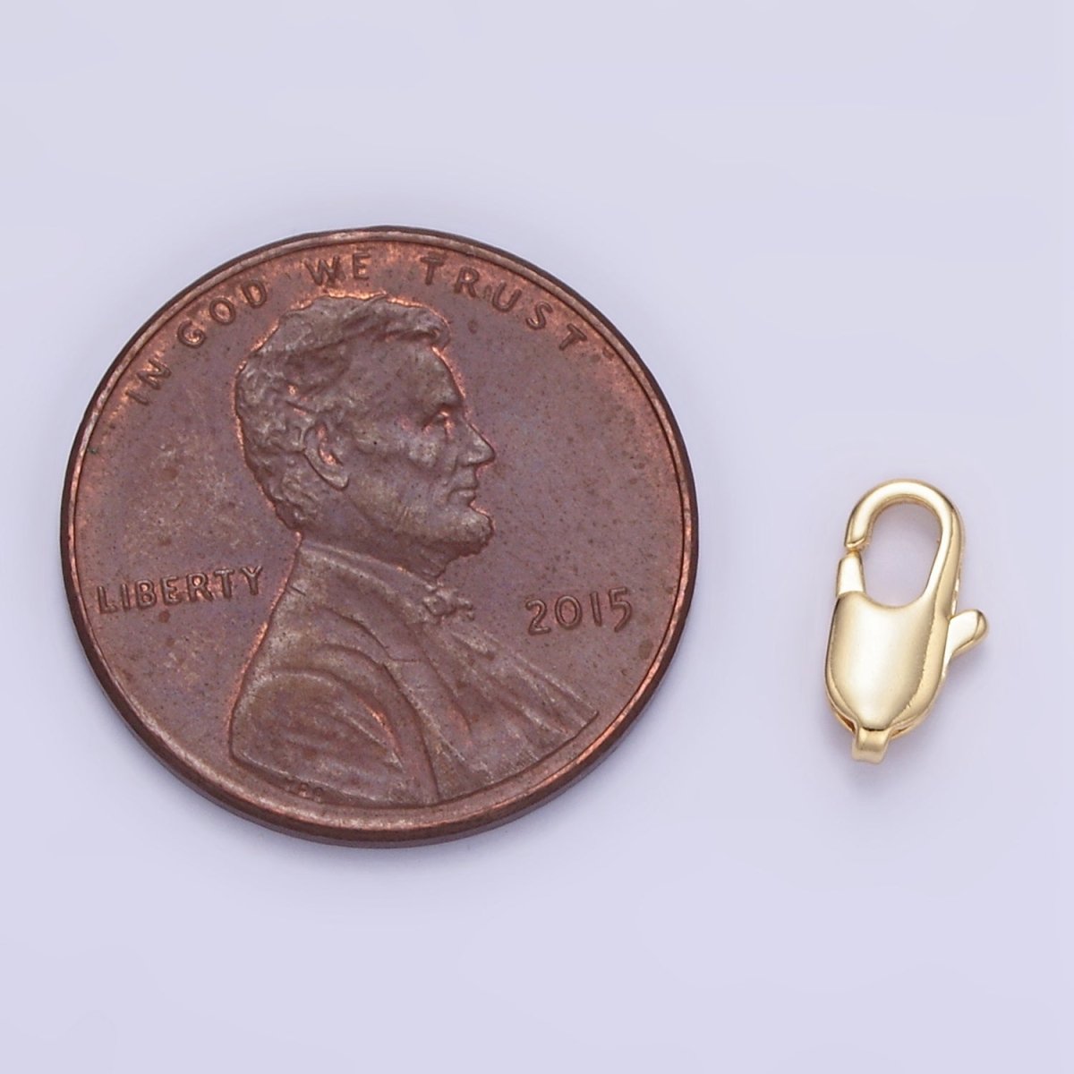 24K Gold Filled 9mm, 10mm, 12mm Rectangle Lobster Claw Clasps Closure Findings | Z869 Z870 Z871