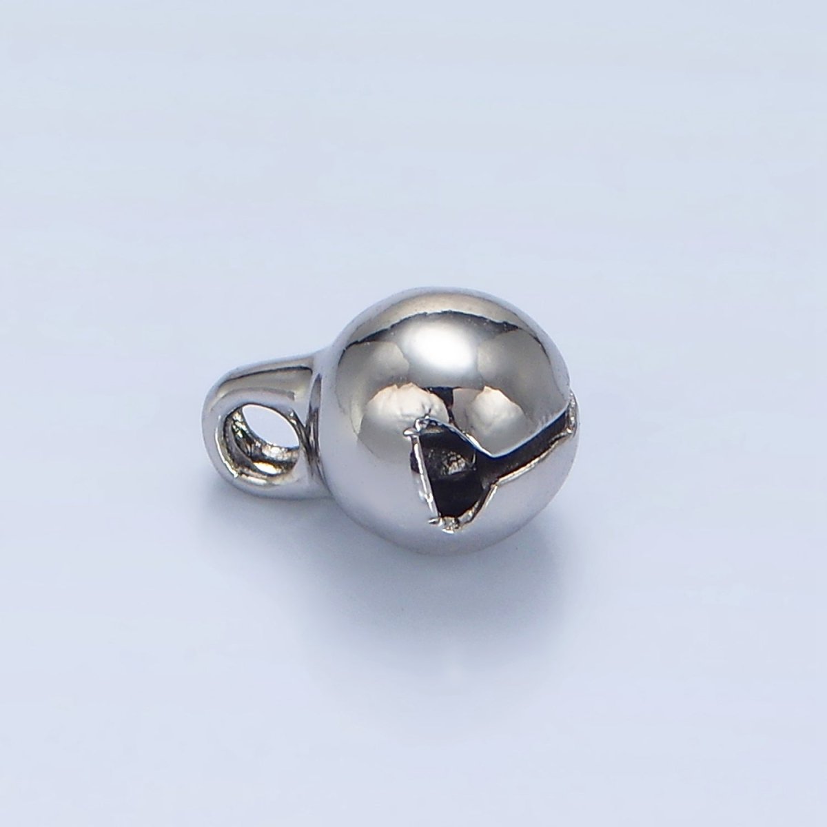 24K Gold Filled 9mm, 11mm  Jingle Bell Minimalist Mini Multidimensional Charm in Gold & Silver | X884 X885