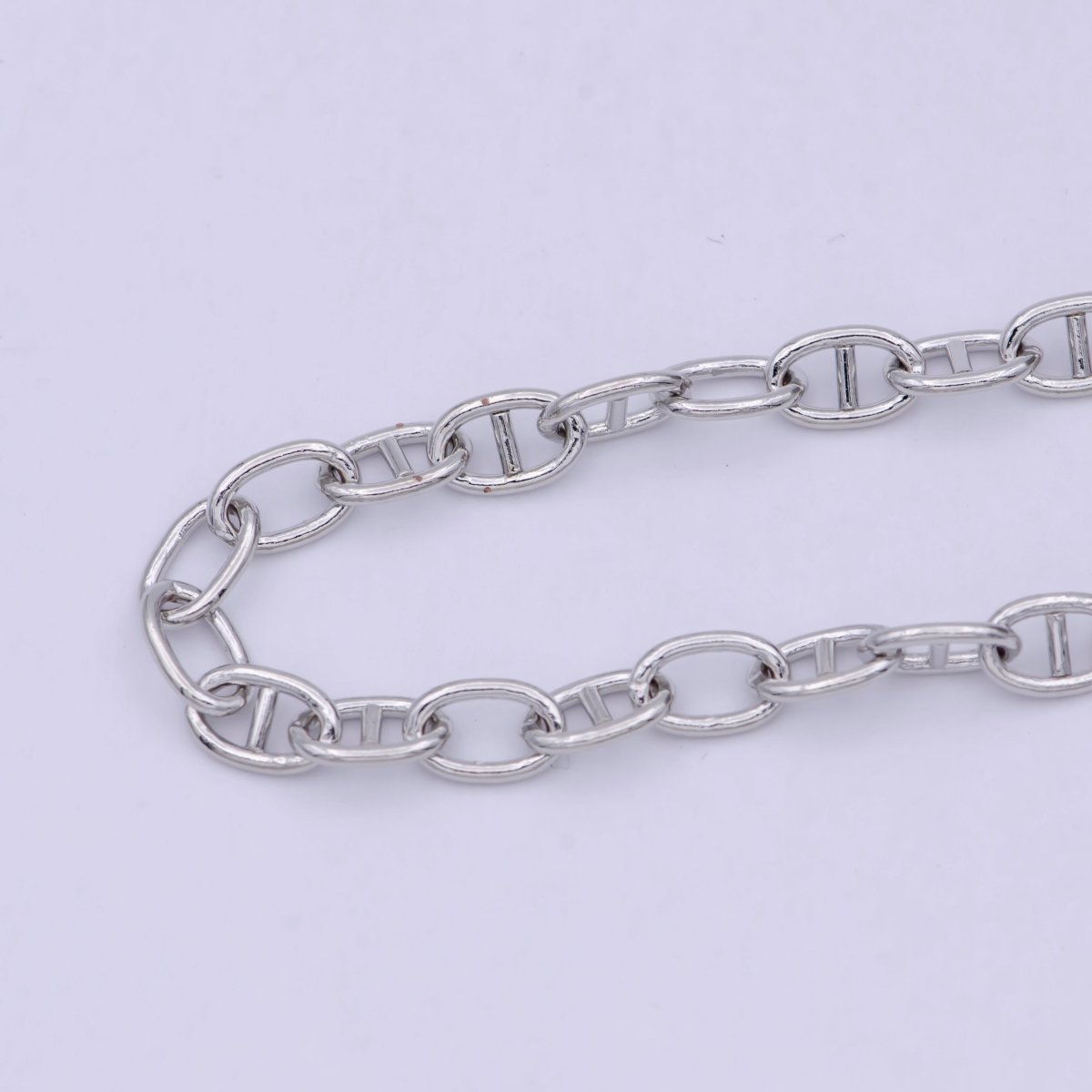 24K Gold Filled Anchor Chain, 5.7mm Width Unfinished Chain in Gold & Silver Color For Jewelry Making | ROLL-690, ROLL-691 Clearance Pricing