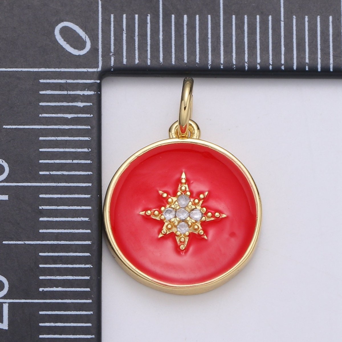 24K Gold Filled Ancient Stars Charm  E-109-E-112