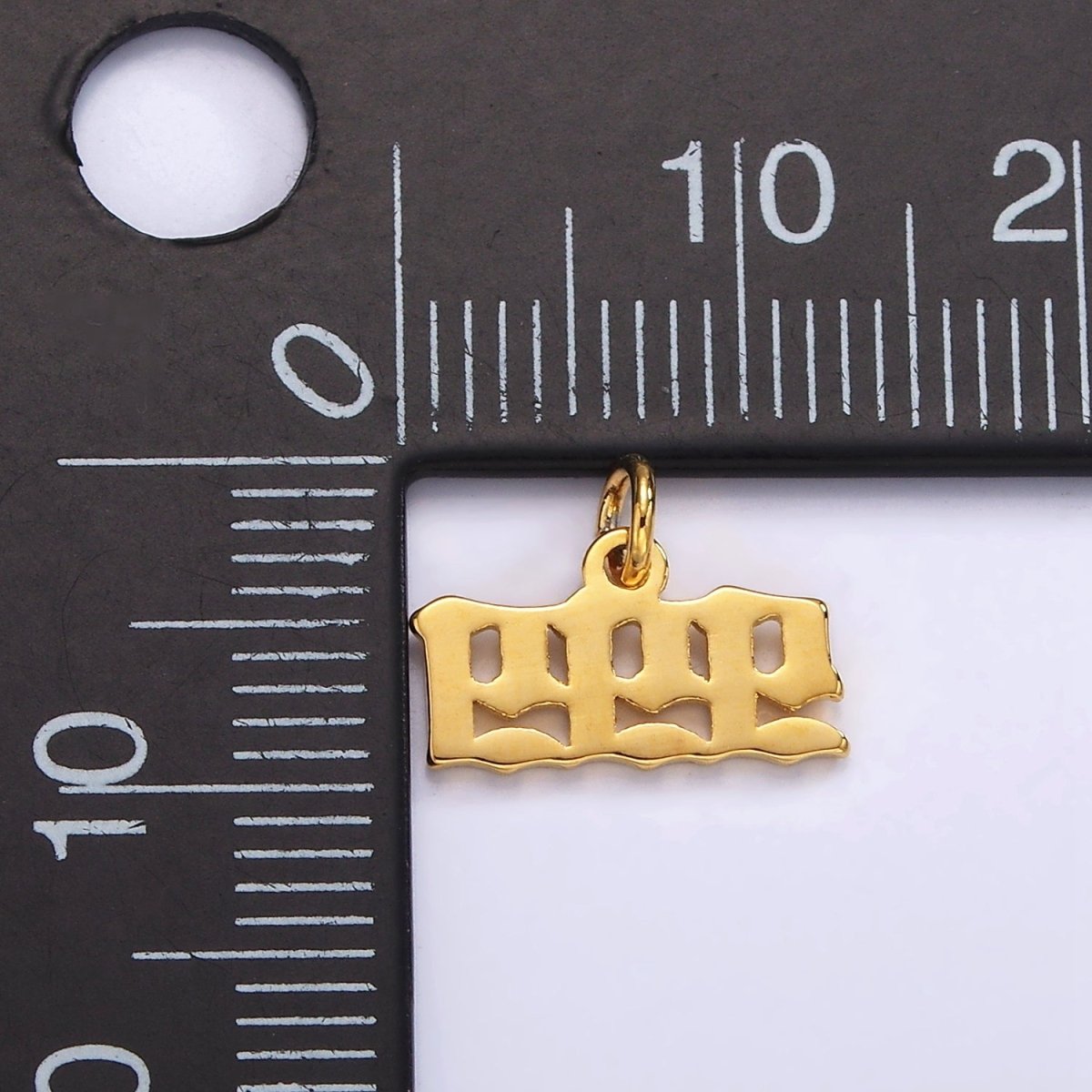 24K Gold Filled Angel Number Numerology Minimalist Mini Charm | AG606 - AG610