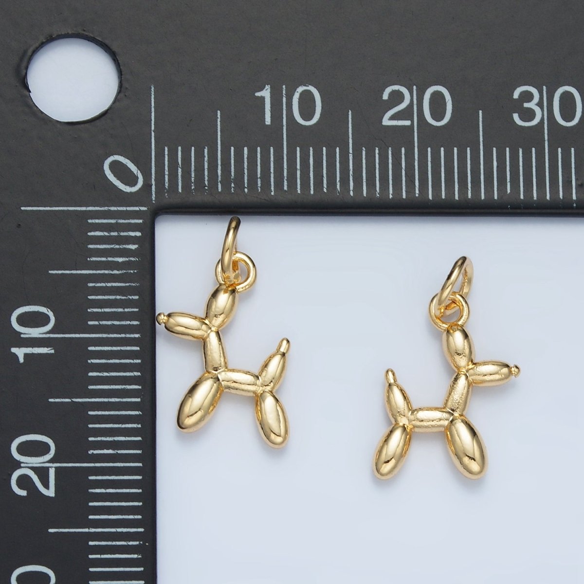 24K Gold Filled Balloon Animal Mini Charm | E742 - DLUXCA