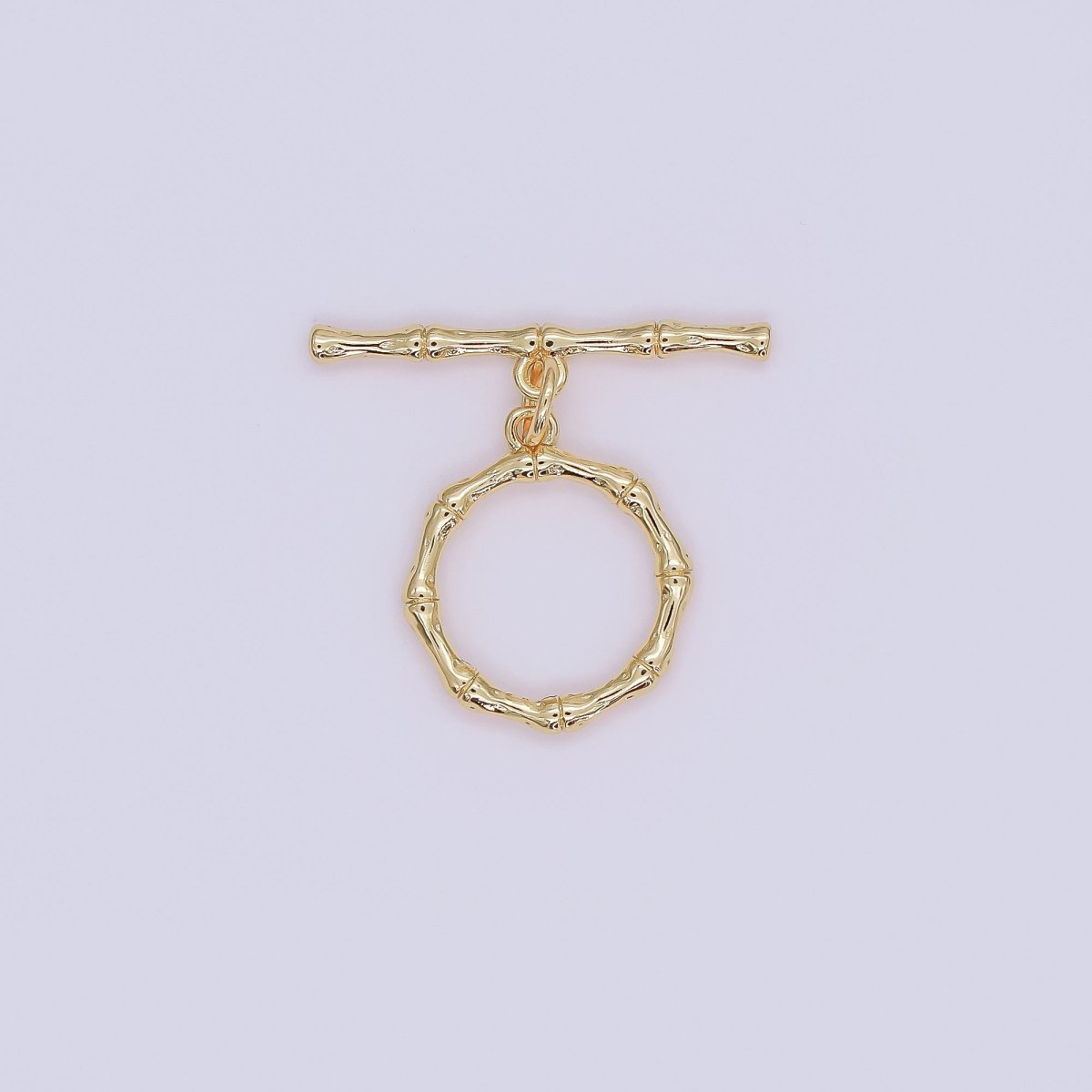 24K Gold Filled Bamboo Toggle Clasps Closure Finding | Z1108 - DLUXCA