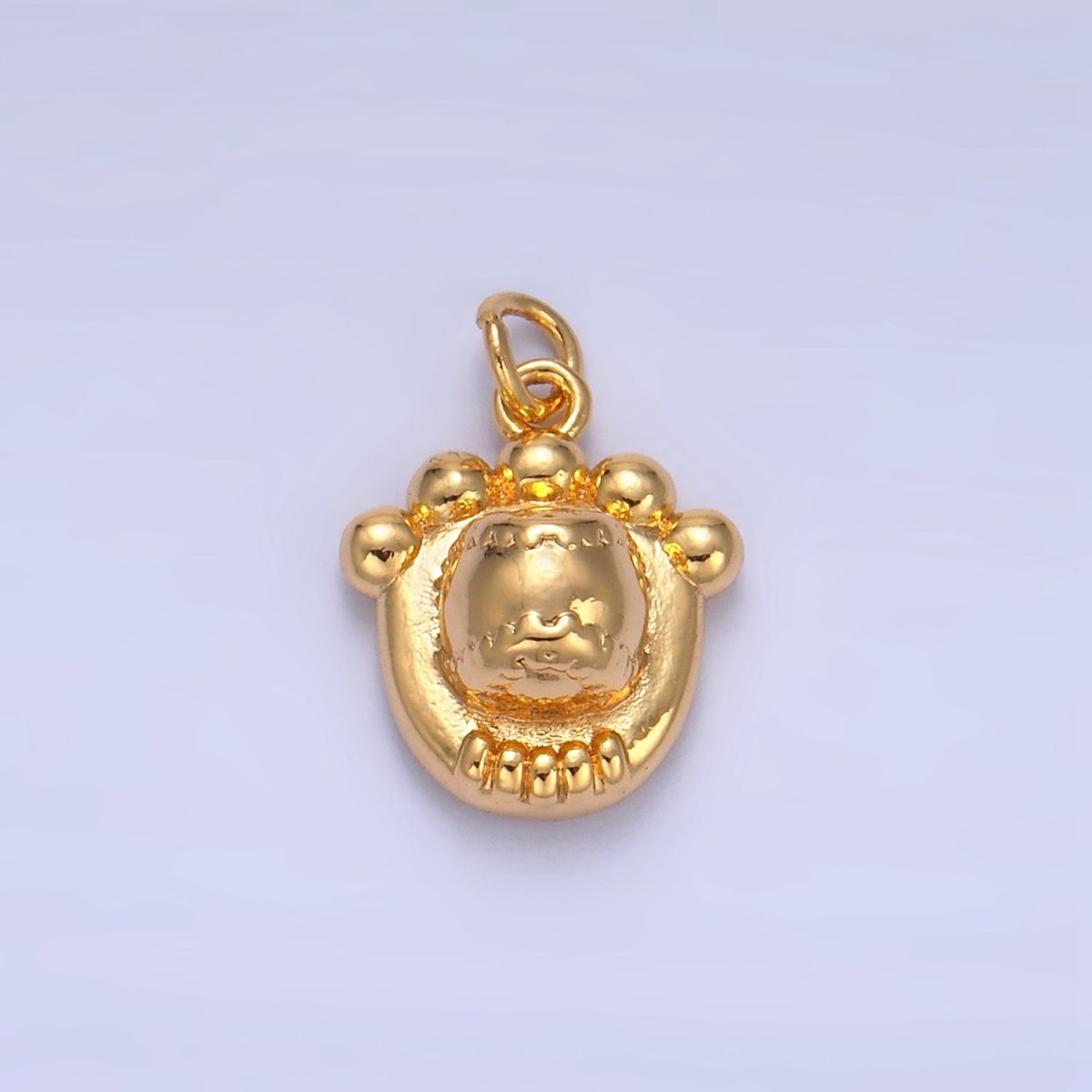 24K Gold Filled Baseball Catch Glove Multidimensional 3D Charm | W132