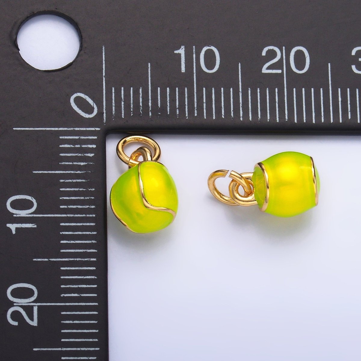 24K Gold Filled Baseball Sports 3D Multidimensional Charm | W436