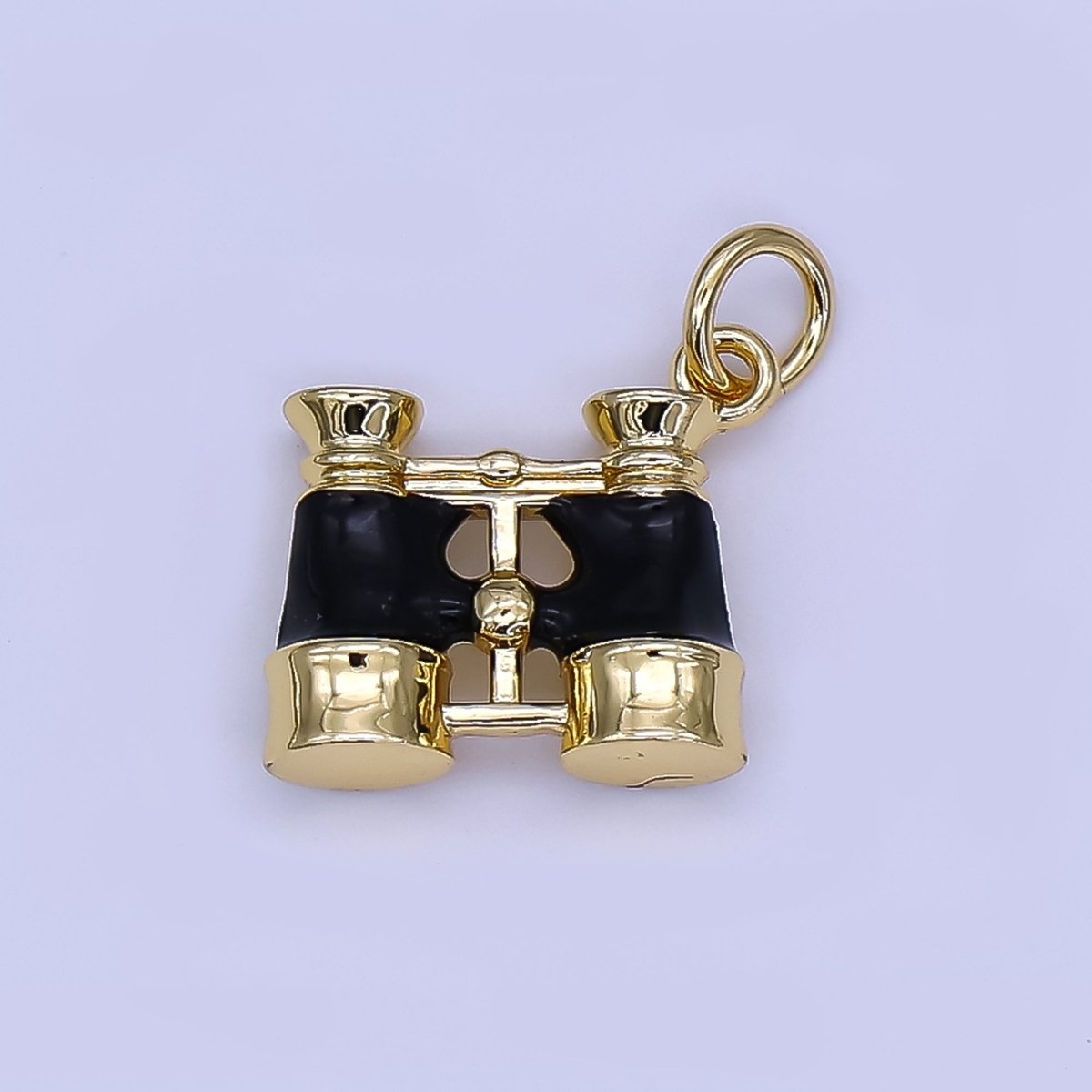 24K Gold Filled Black Binoculars Telescope 3D Multidimensional Charm | N1325 - DLUXCA