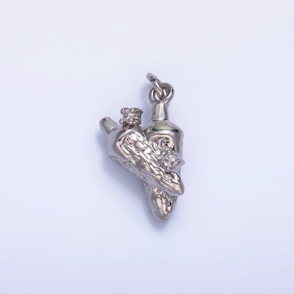 24K Gold Filled Carrot Vegetable Charm in Gold & Silver | W357