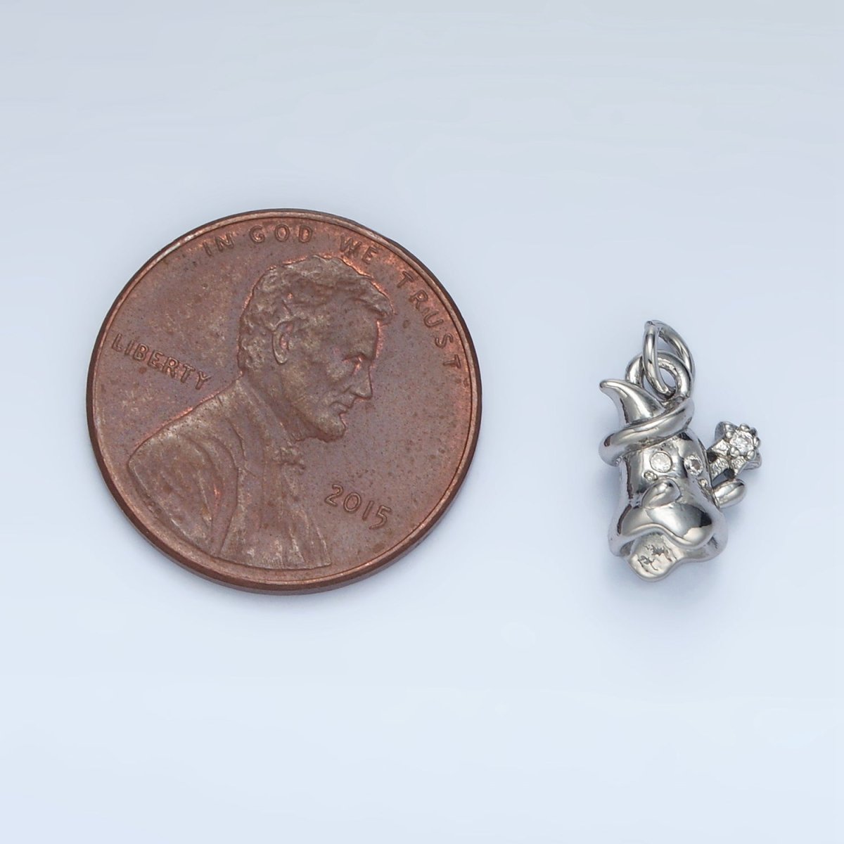 24K Gold Filled Multidimensional Celestial Star Witch Ghost Mini Charm in Gold & Silver | E392