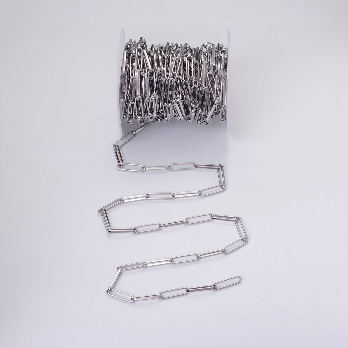 24k Gold Filled Chain by Yard Slim PaperClip Chain Unfinished Chain Wholesale Elongated Oval Link Chain | ROLL-1285 ROLL-1286 Clearance Pricing