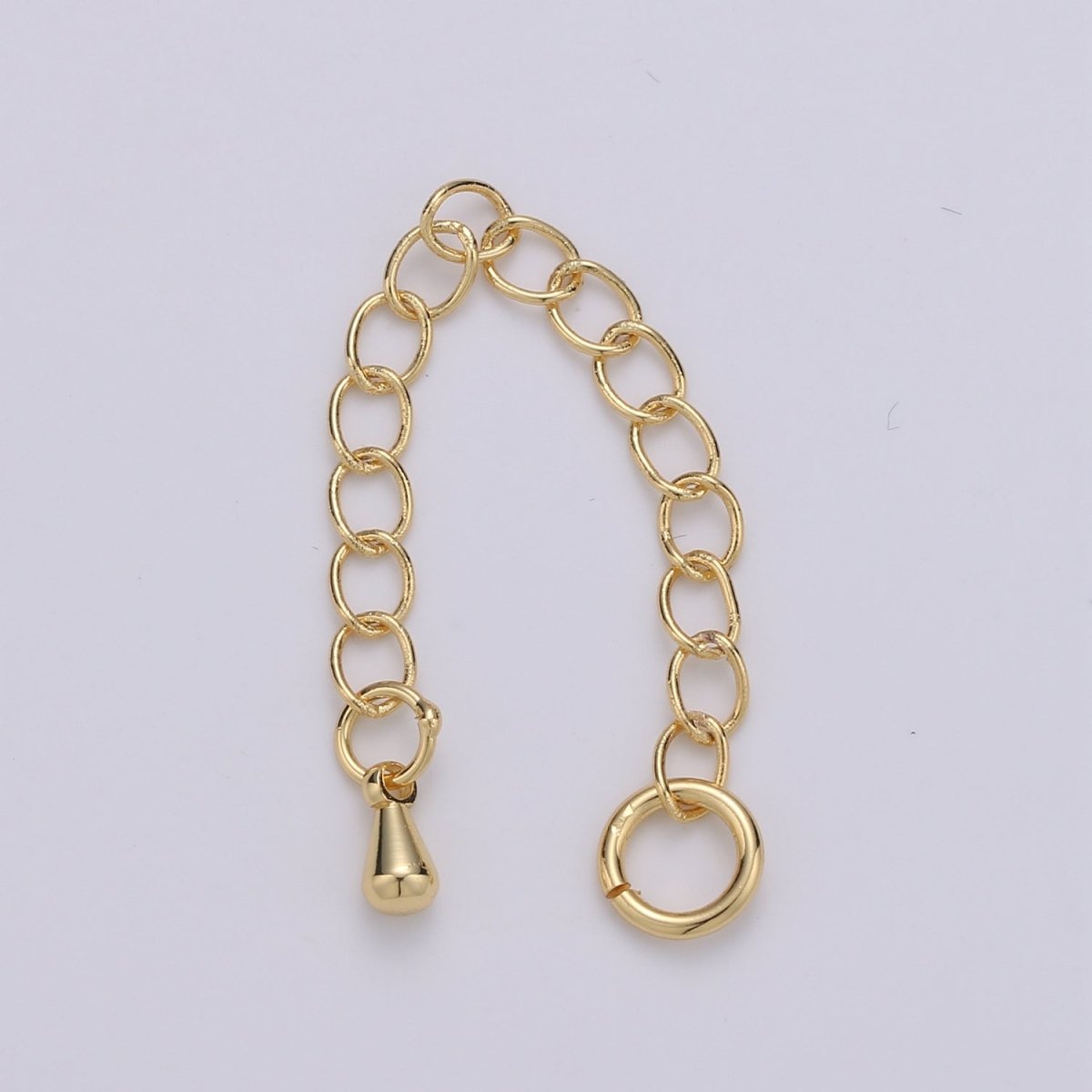 24K Gold Filled Chain Extender Gold / Silver For DIY Jewelry Making Chain Extender  L-125~L-128