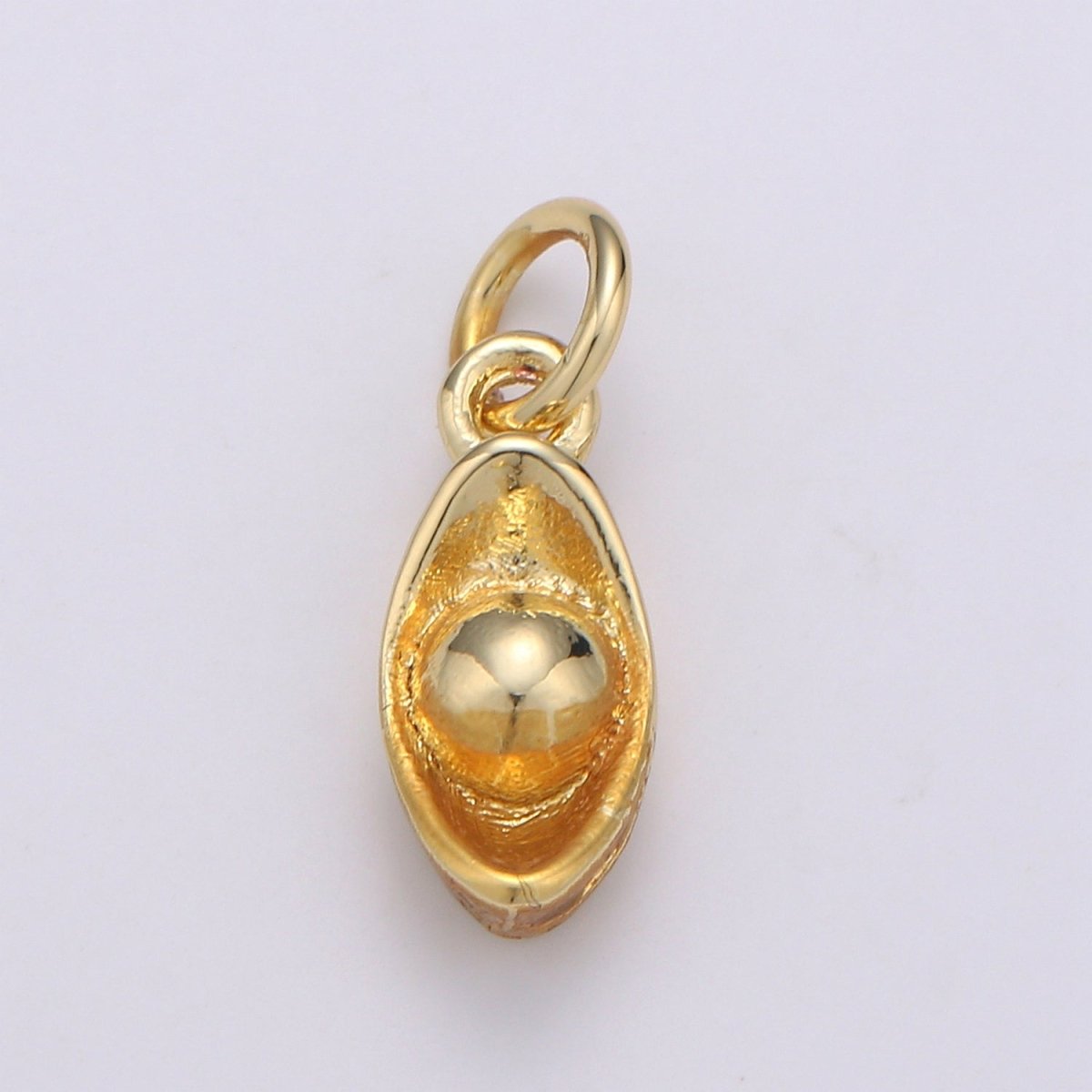 24K Gold Filled Chinese Gold Ingot Charm E-074 - DLUXCA