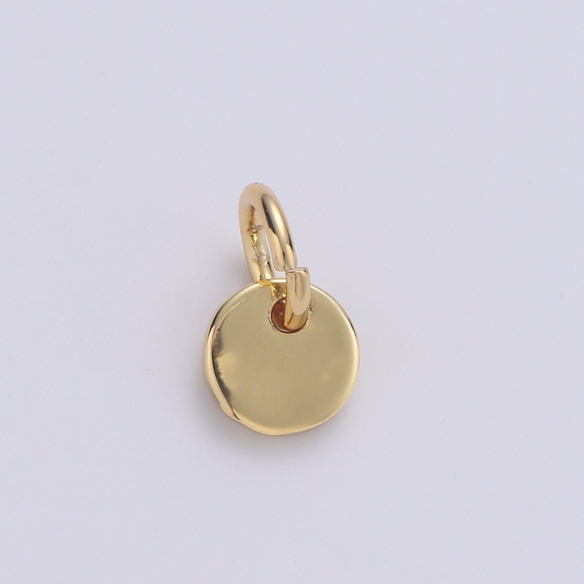 24k Gold Filled Circular charm DIY Earring Jewelry, Earring & Pendant Supply DIY Findings, Wristlet Charm, D-294-D-297