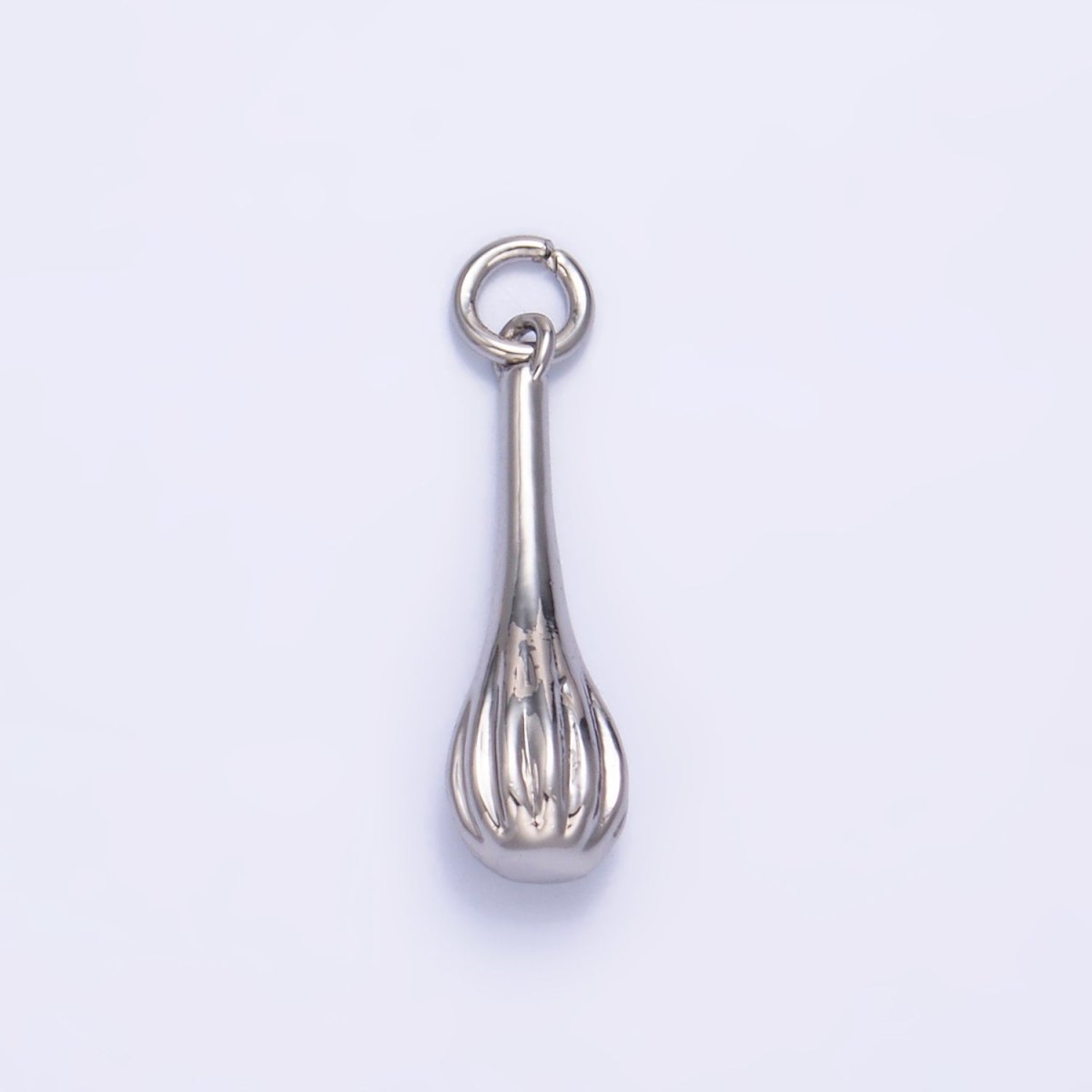 24K Gold Filled Cooking Whisk Utensil Tool 3D Multidimensional Charm in Gold & Silver | W346