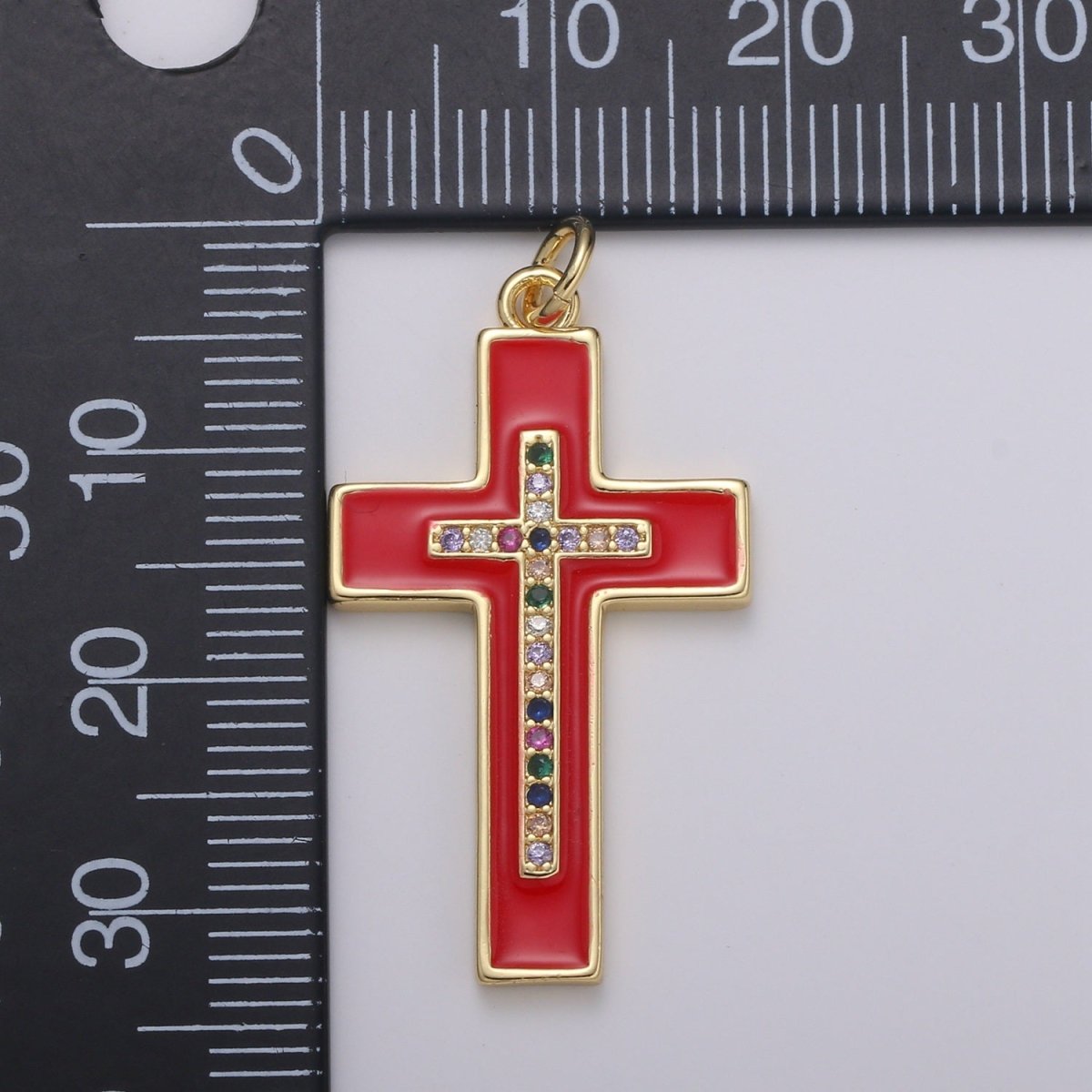 24K Gold Filled Cross Charm  E-215-E-217 E-275