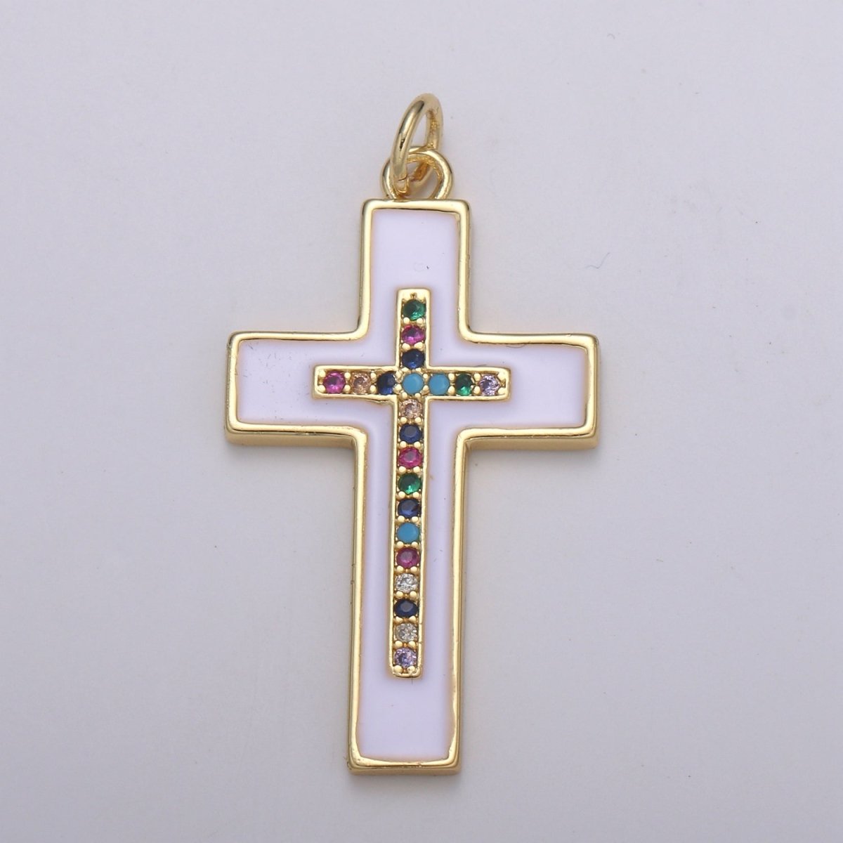 24K Gold Filled Cross Charm  E-215-E-217 E-275