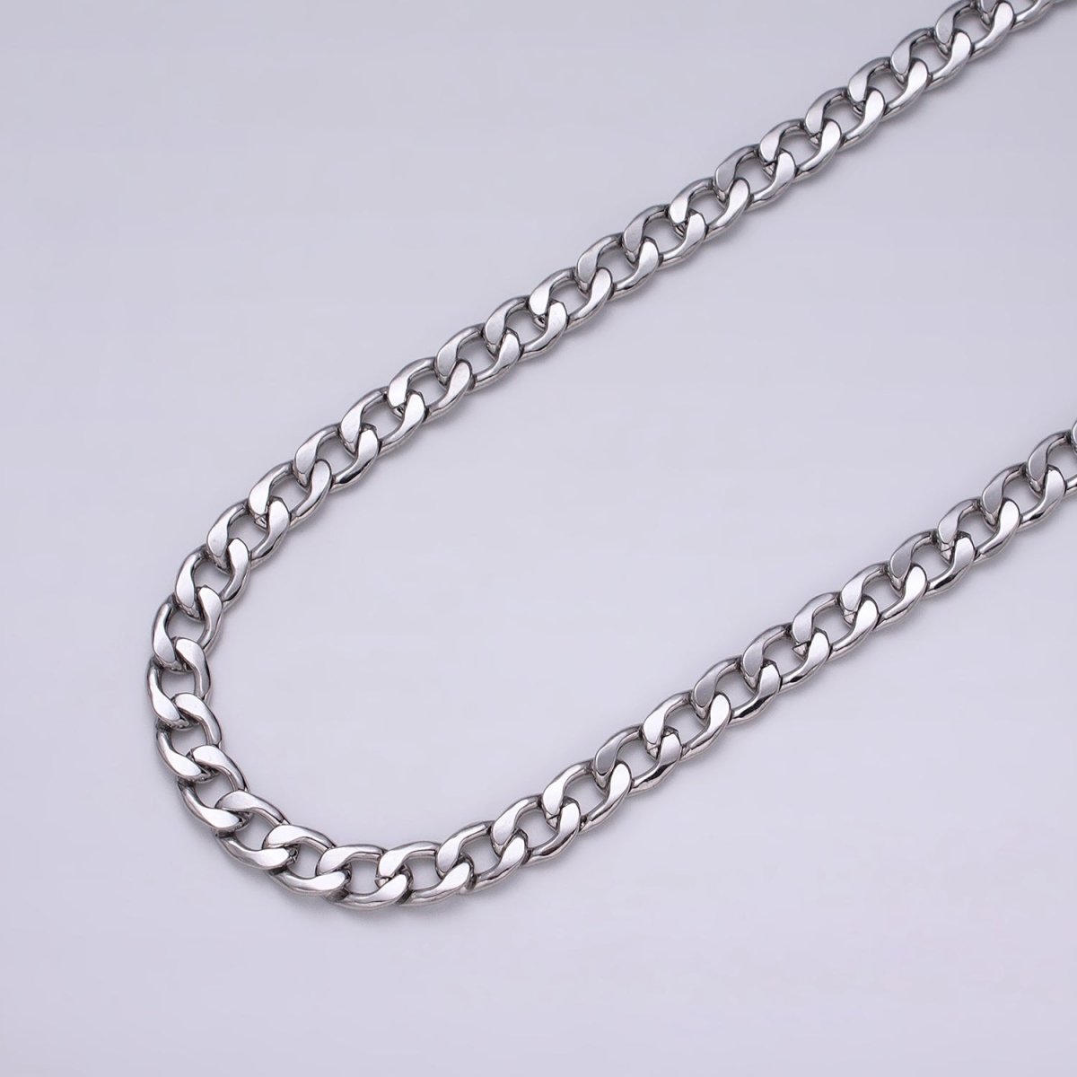 24k Gold Filled Cuban Curb Chain 7.5mm Unfinished Unisex Curb Link Chain by Yard Wholesale Jewelry Making Supplies | ROLL-1283 ROLL-1284 Clearance Pricing