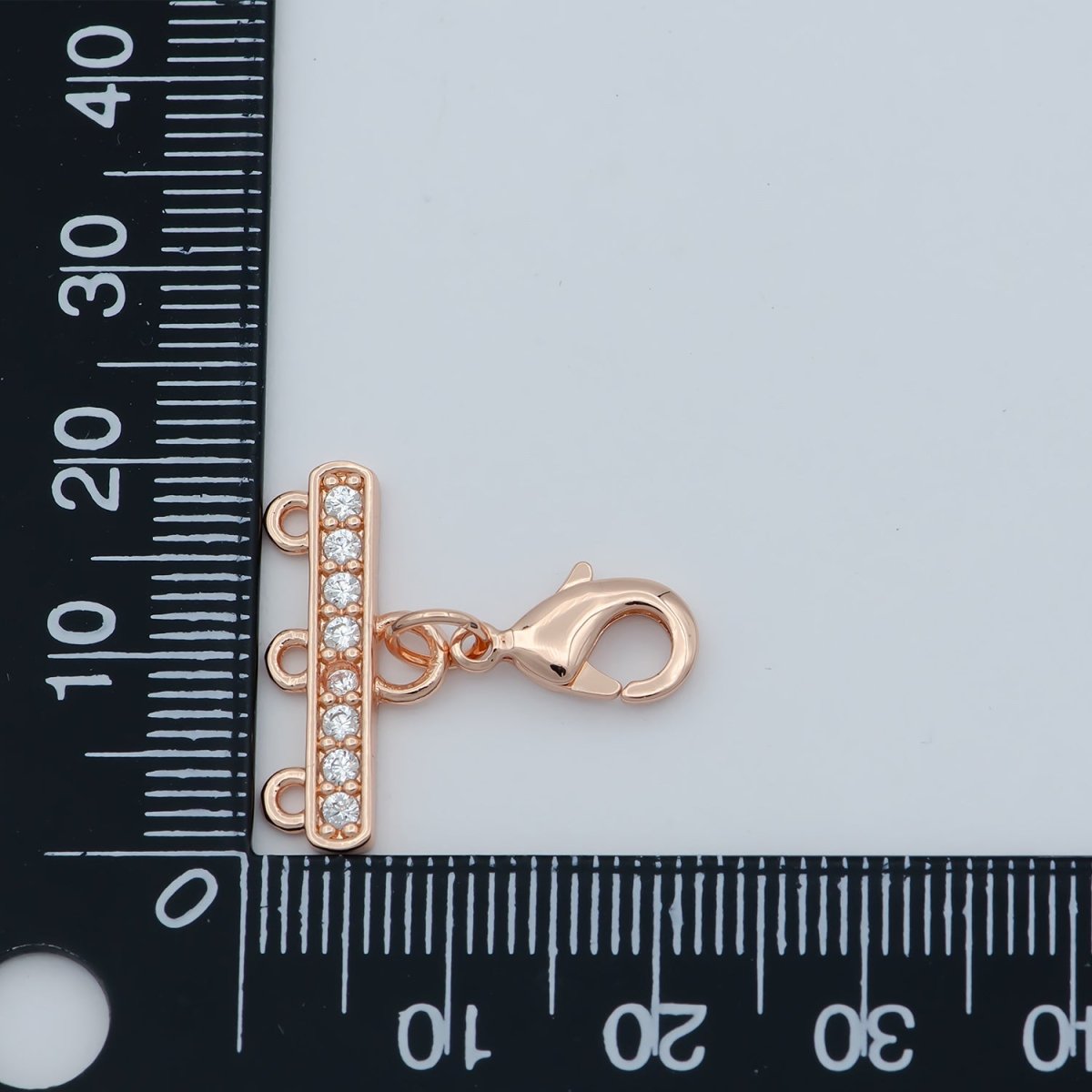 24K Gold Filled Cubic Zircon Crystal Lobster Clasp Necklace Layer Chain Extender  L-394 L-395