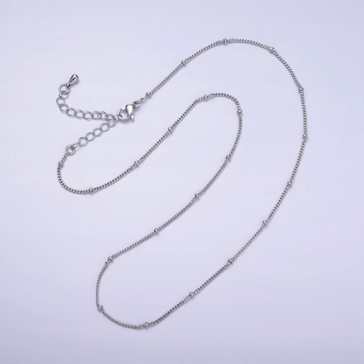 OS 24K Gold Filled Curb Chain With Gold Beads For Wholesale Necklace Dainty Satellite Chain Jewelry Making Supplies | WA-1845 WA-1846 Clearance Pricing