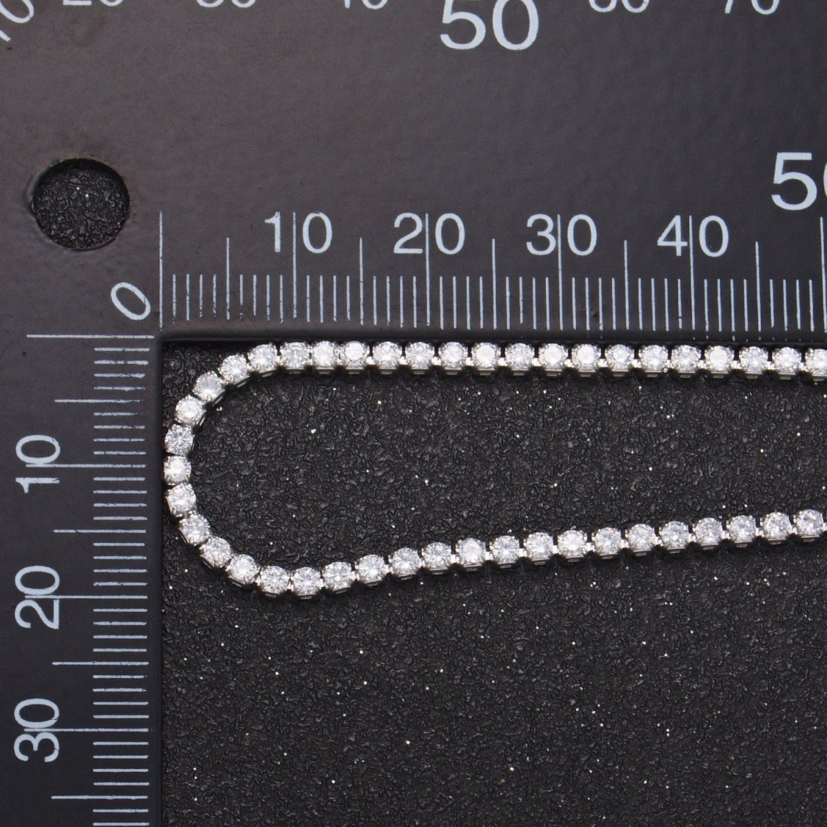 24K Gold Filled CZ Paved Tennis Bulk Chain in Gold & Silver by Yard | Roll-829 & Roll-1533