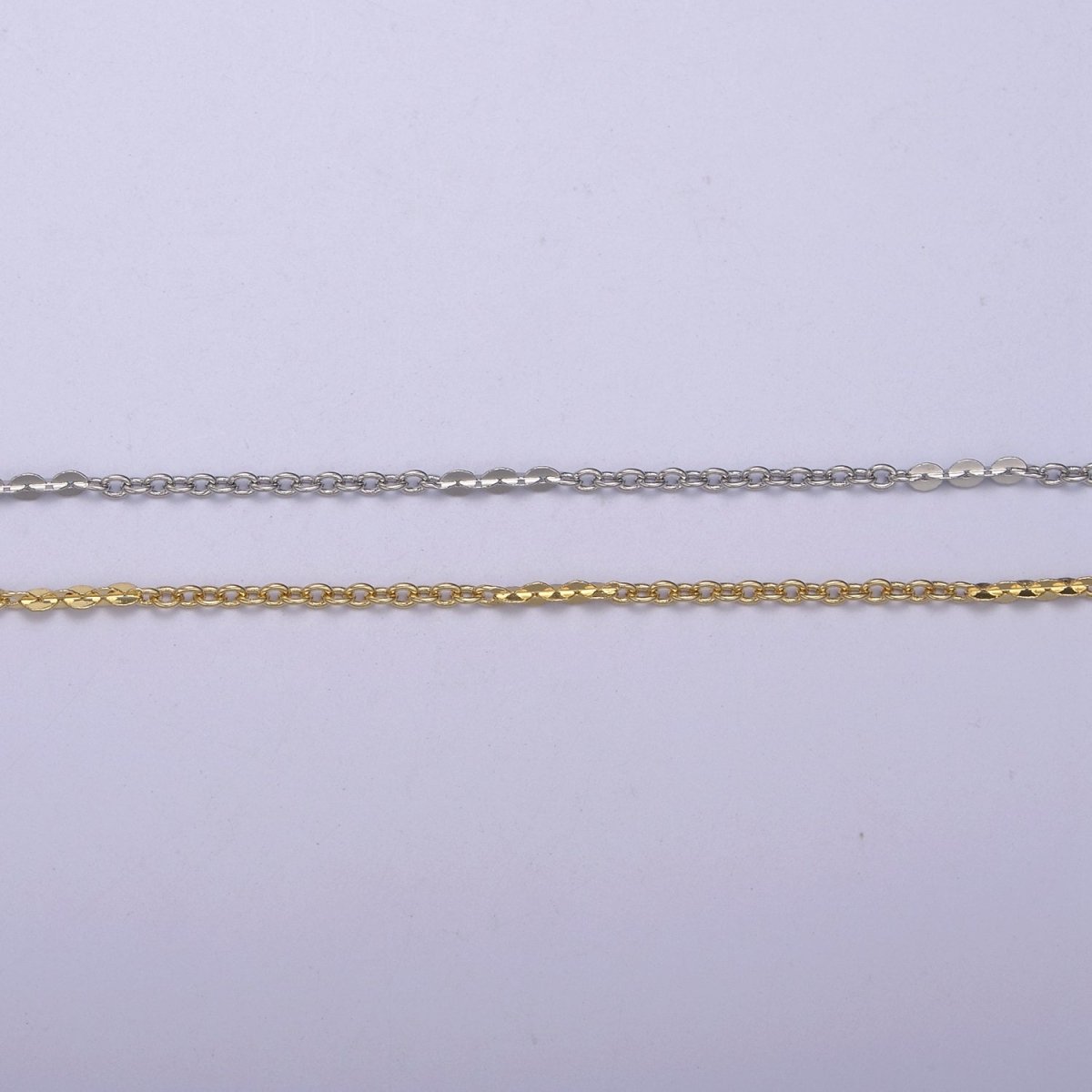 24K Gold Filled Dainty 1.5mm Width Link Chain, Unique Rolo Unfinished Chain in Gold & Silver Color, Chain For Jewelry Making | ROLL-692, ROLL-693 Clearance Pricing