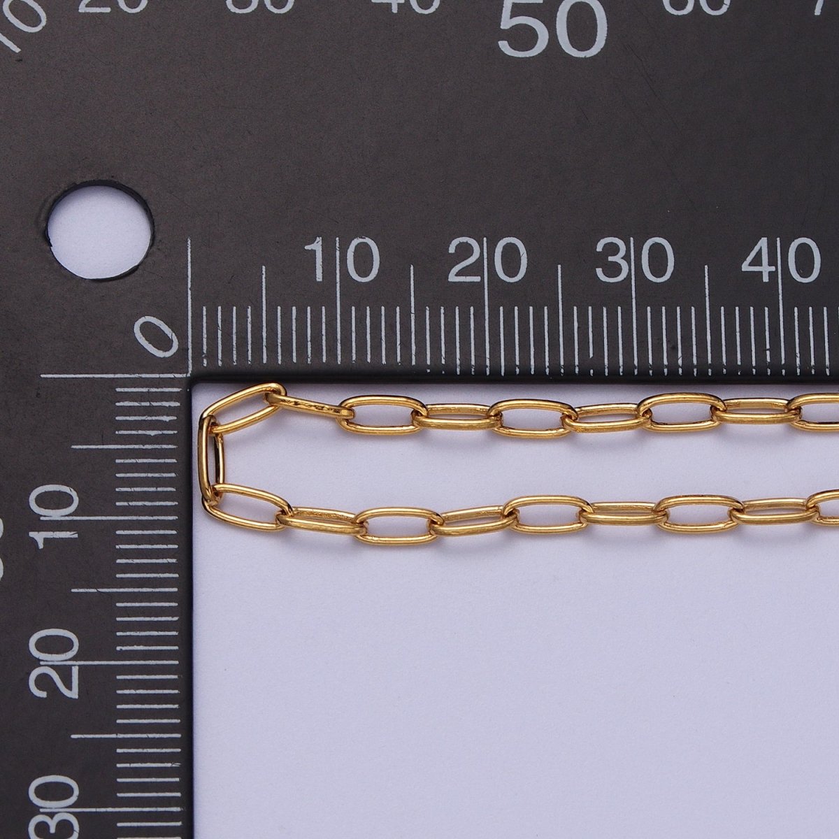 24K Gold Filled Dainty 2.6mm Cable Bulk Unfinished Chain in Gold & Silver | ROLL-982, ROLL-983 Clearance Pricing