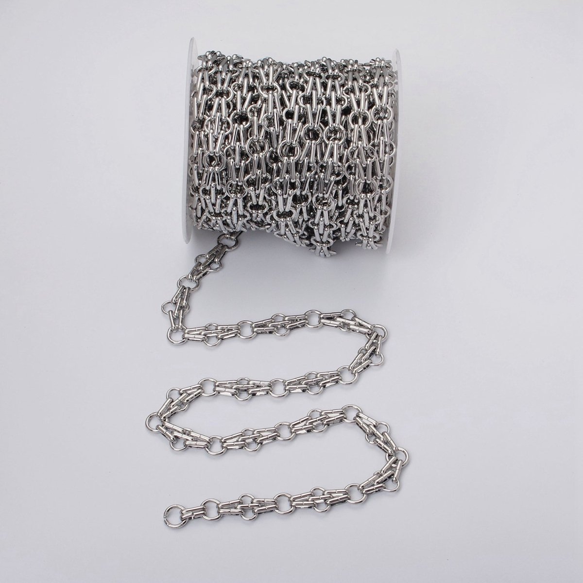 24k Gold Filled Designed Rolo Multiple Oblong Link Unfinished Yard Chain in Gold & Silver | ROLL-1124 ROLL-1193 Clearance Pricing