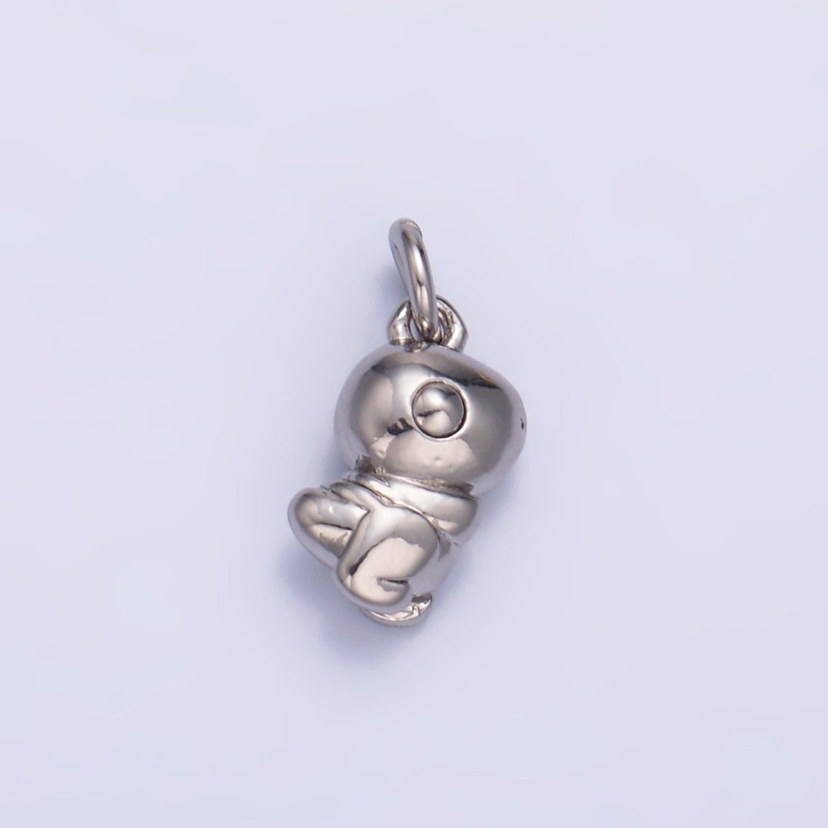24K Gold Filled Dinosaur Multidimensional 3D Charm in Gold & Silver | W874