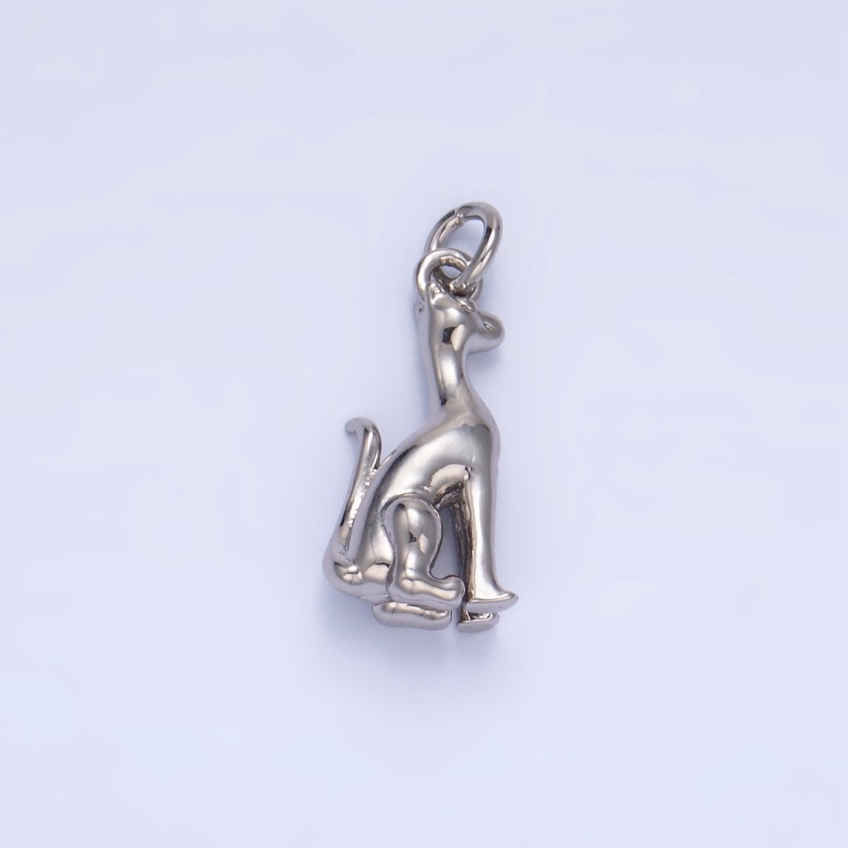 24K Gold Filled Doberman Dog Pet 3D Multidimensional Charm in Gold & Silver | W207