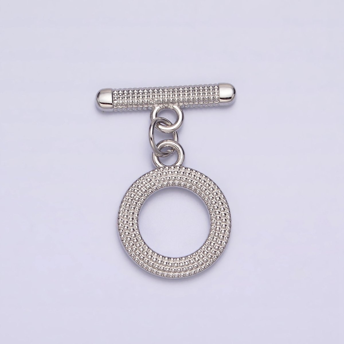 24K Gold Filled Dotted OT Toggle Clasps Closure Jewelry Supply in Gold & Silver | Z-437 Z-438