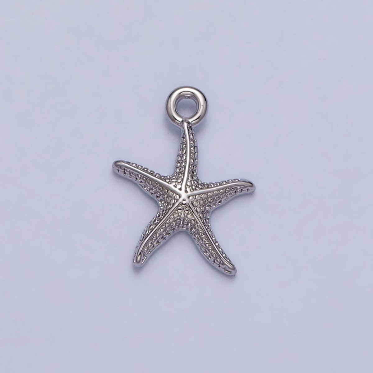24K Gold Filled Dotted Starfish Sea Ocean Creature Charm in Gold & Silver | AC337 AC338