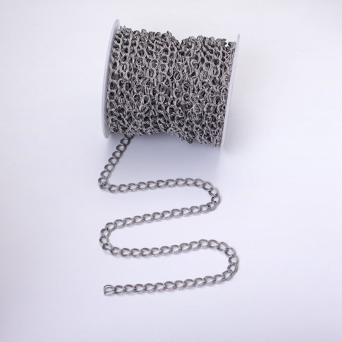 24K Gold Filled Double Cable Chain 6.1 mm Oval Cable Link Unfinished Chain by Yard | ROLL-1297 ROLL-1298 Clearance Pricing