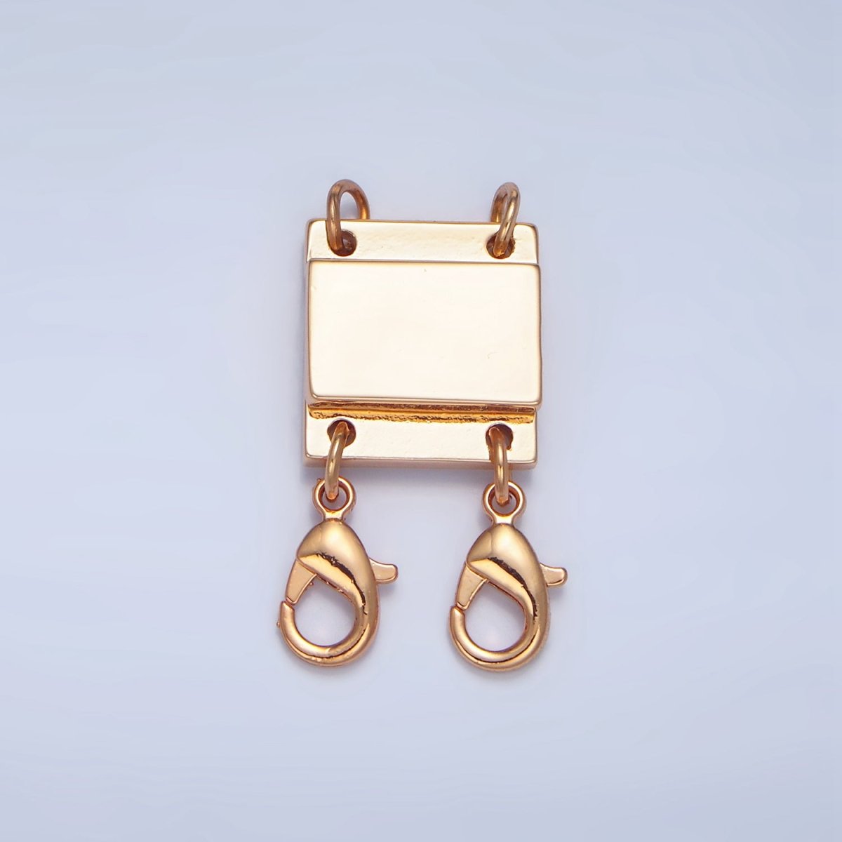 24K Gold Filled Double Magnetic Necklace Detangler Lobster Clasps Closure Findings in Gold & Silver | Z879