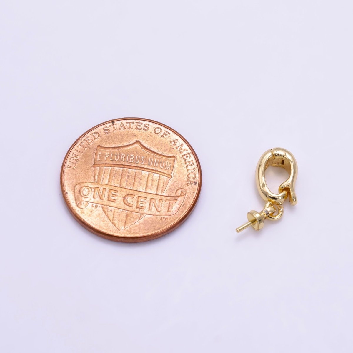 24K Gold Filled Drill Needle Snap Latch Bail Findings in Gold & Silver | Z955