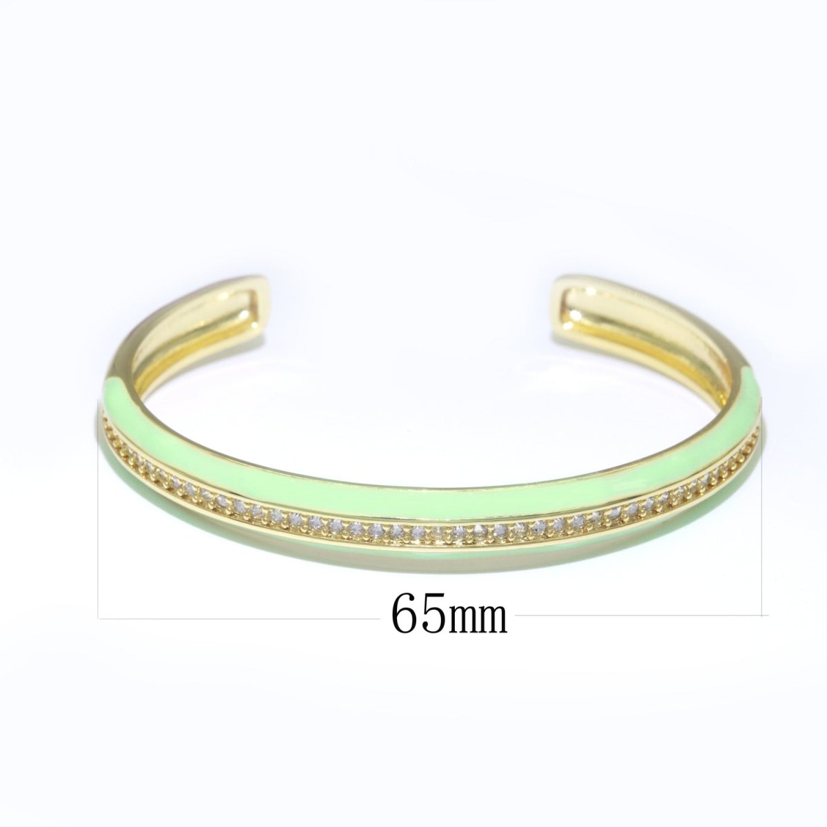 24K Gold Filled Enamel Cuff Bracelet Wholesale Fashion Jewelry | WA-073 to WA-082 Clearance Pricing