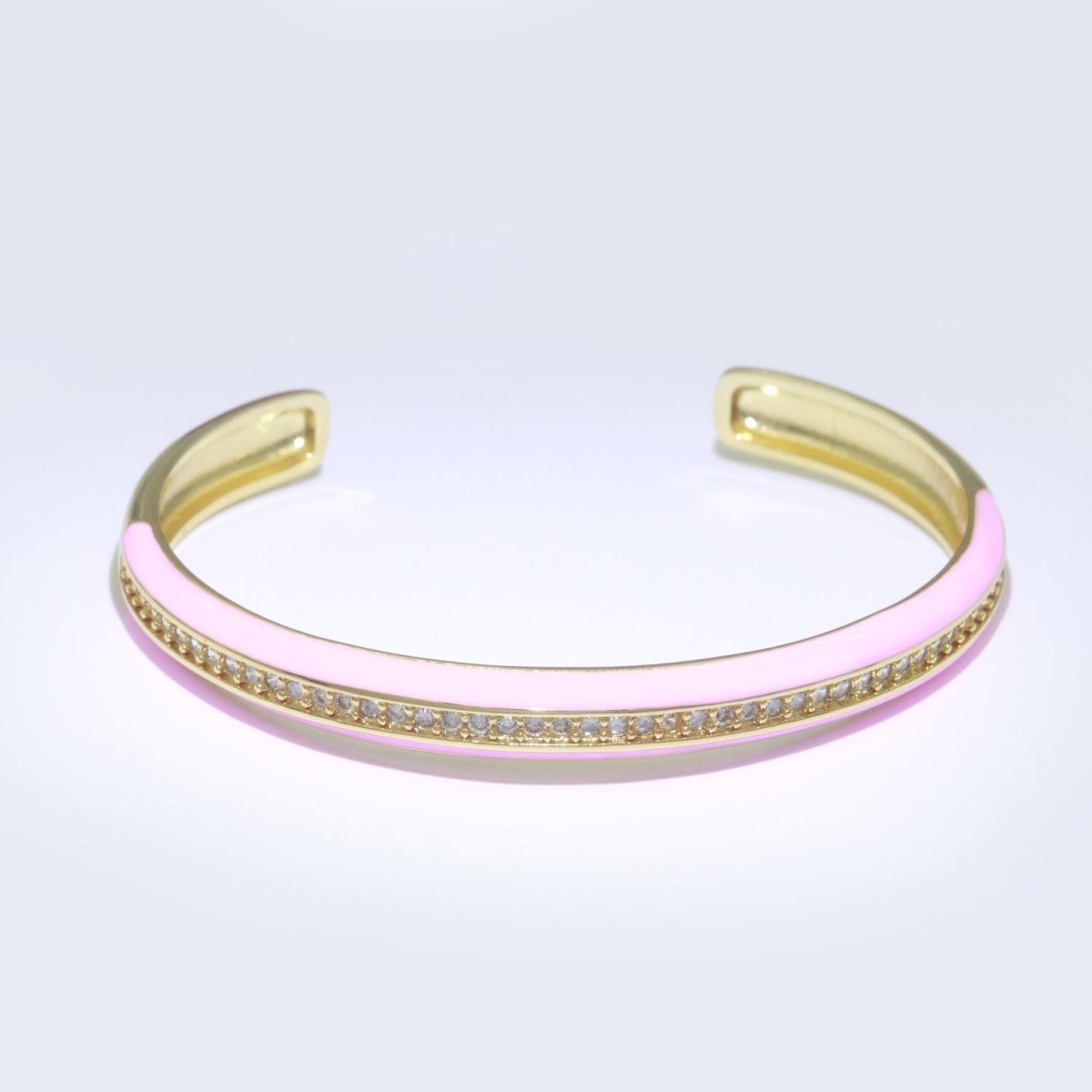 24K Gold Filled Enamel Cuff Bracelet Wholesale Fashion Jewelry | WA-073 to WA-082 Clearance Pricing