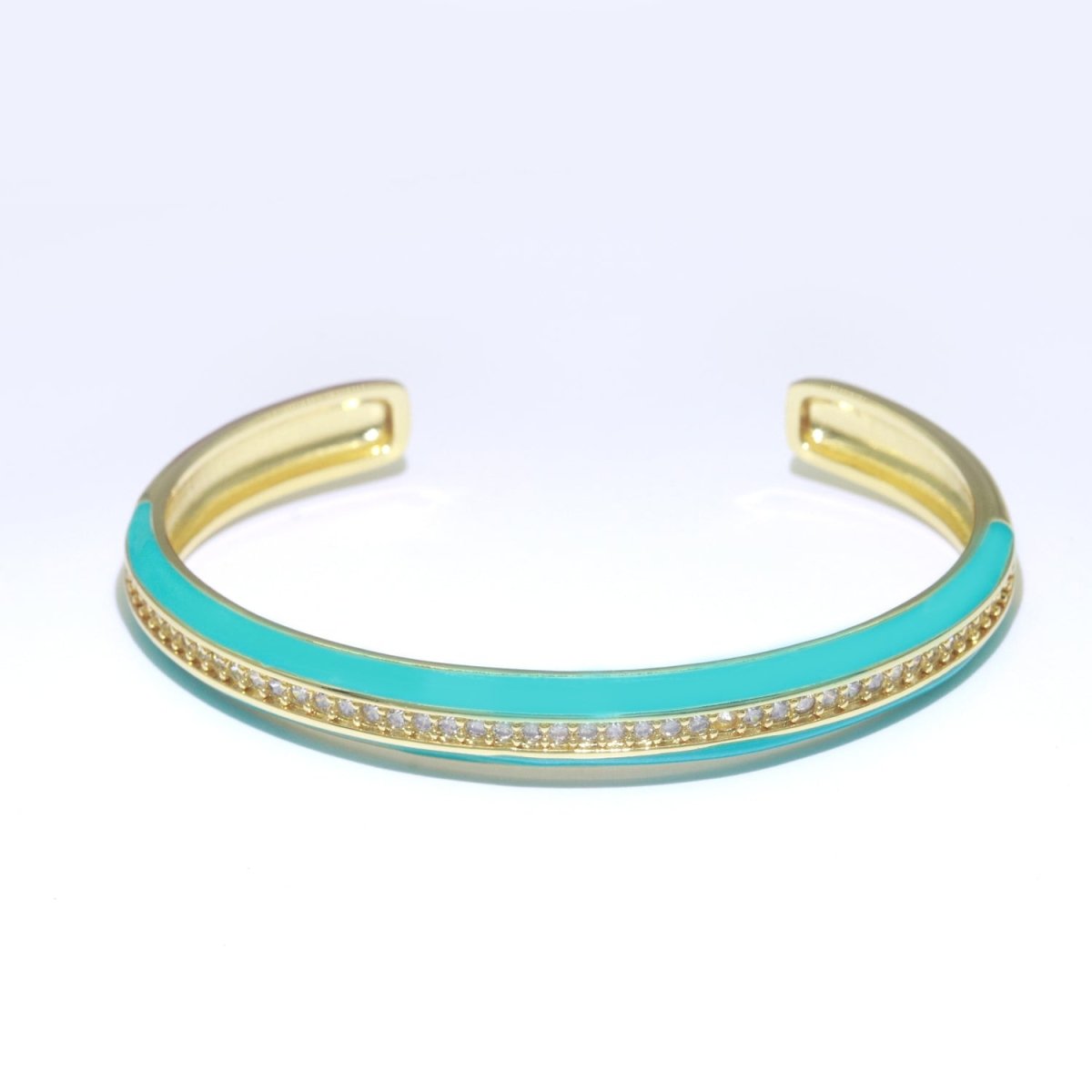 24K Gold Filled Enamel Cuff Bracelet Wholesale Fashion Jewelry | WA-073 to WA-082 Clearance Pricing