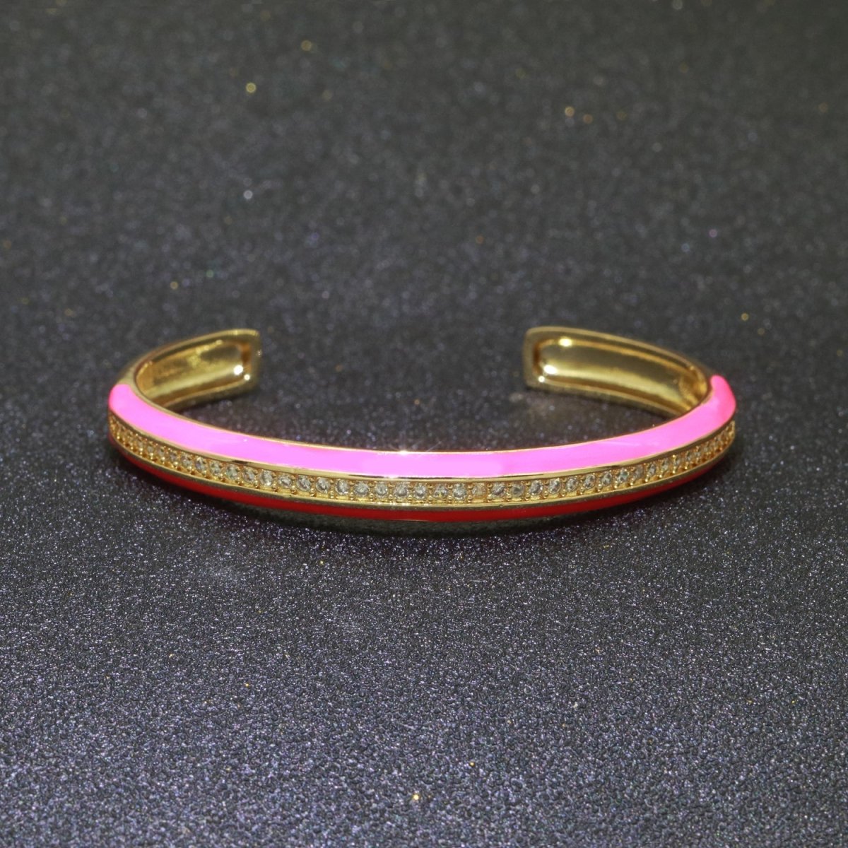 24K Gold Filled Enamel Cuff Bracelet Wholesale Fashion Jewelry | WA-073 to WA-082 Clearance Pricing