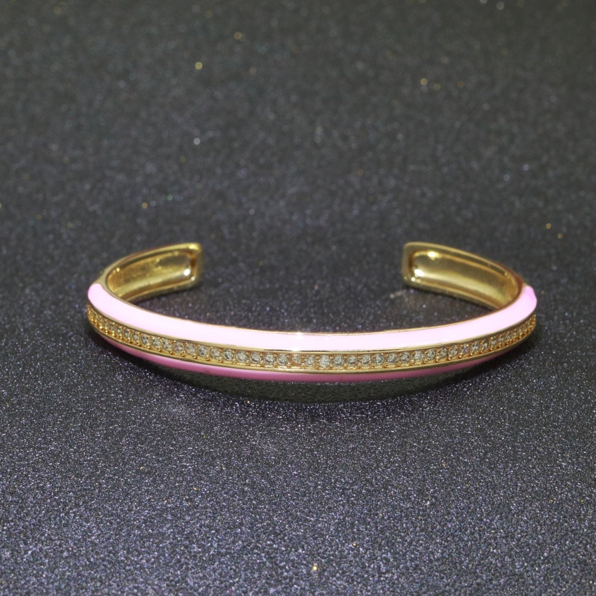 24K Gold Filled Enamel Cuff Bracelet Wholesale Fashion Jewelry | WA-073 to WA-082 Clearance Pricing