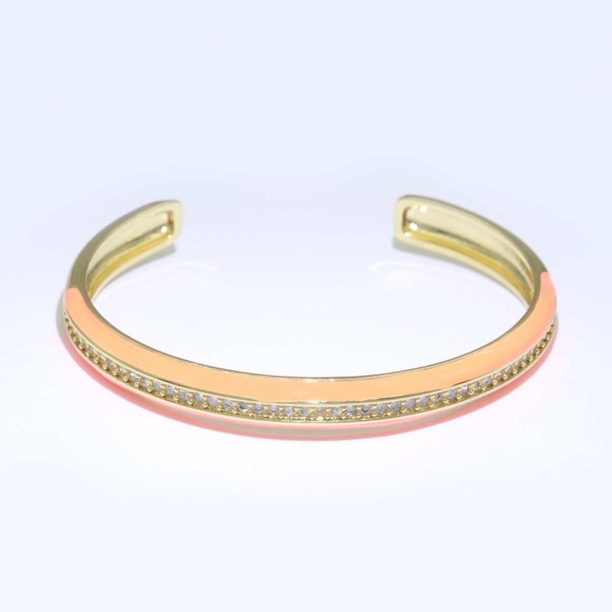 24K Gold Filled Enamel Cuff Bracelet Wholesale Fashion Jewelry | WA-073 to WA-082 Clearance Pricing