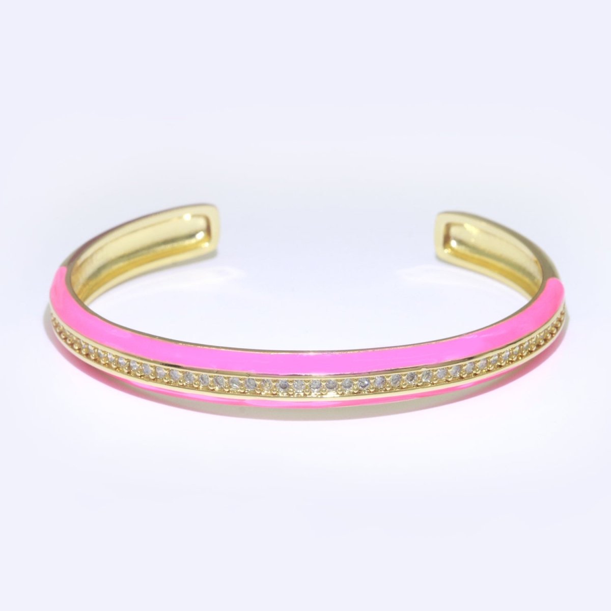 24K Gold Filled Enamel Cuff Bracelet Wholesale Fashion Jewelry | WA-073 to WA-082 Clearance Pricing