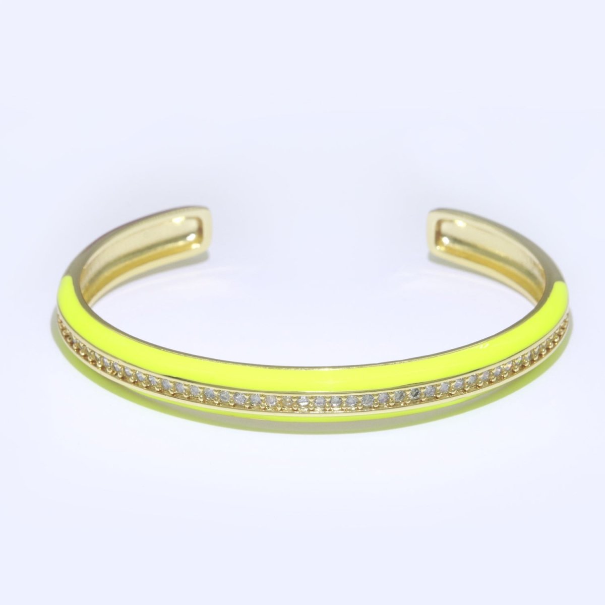 24K Gold Filled Enamel Cuff Bracelet Wholesale Fashion Jewelry | WA-073 to WA-082 Clearance Pricing