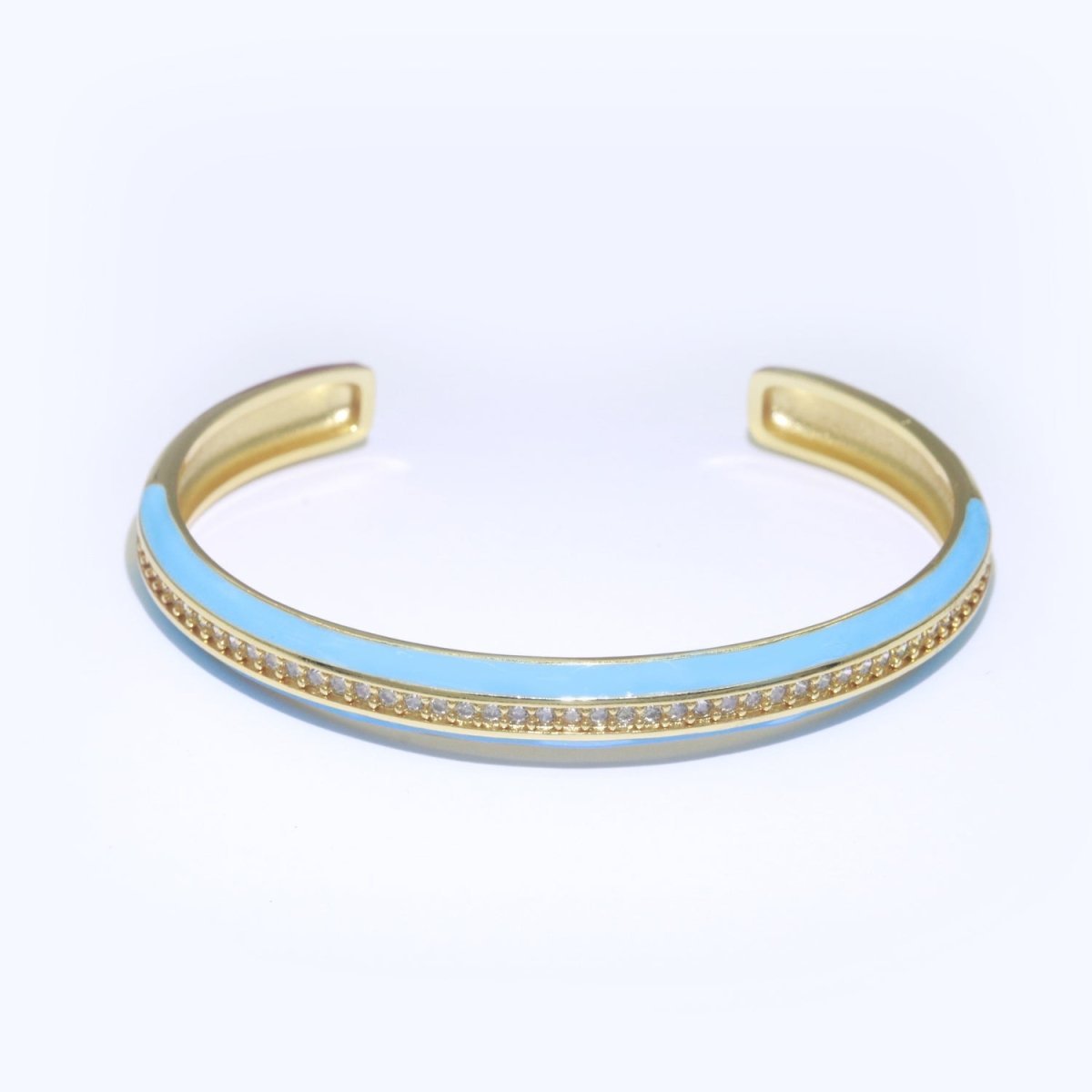 24K Gold Filled Enamel Cuff Bracelet Wholesale Fashion Jewelry | WA-073 to WA-082 Clearance Pricing