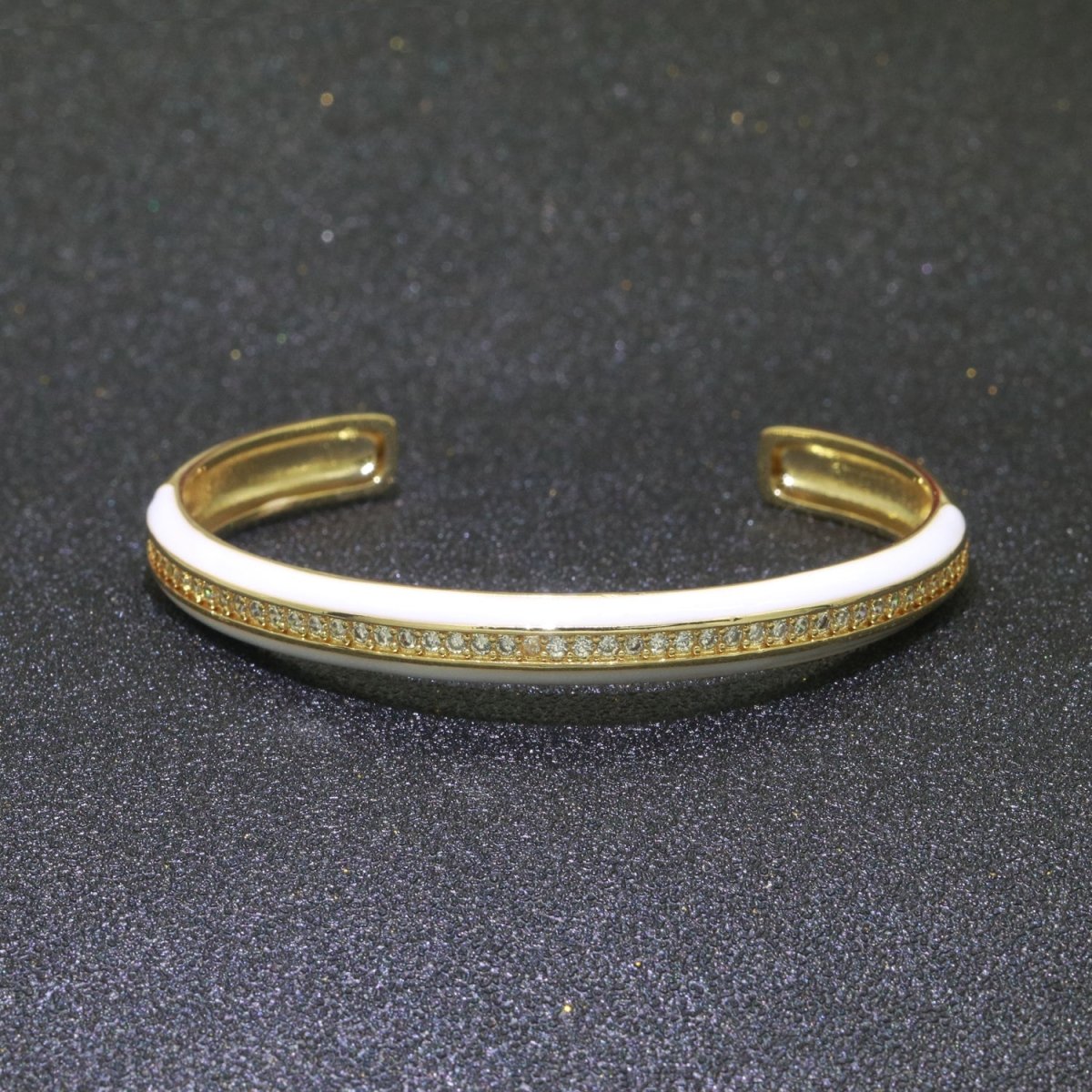 24K Gold Filled Enamel Cuff Bracelet Wholesale Fashion Jewelry | WA-073 to WA-082 Clearance Pricing