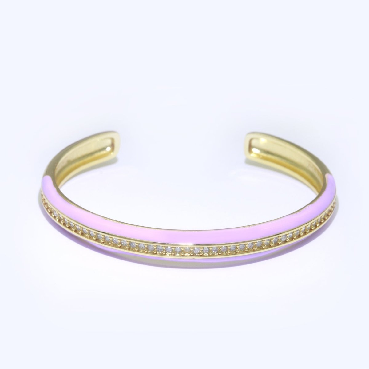 24K Gold Filled Enamel Cuff Bracelet Wholesale Fashion Jewelry | WA-073 to WA-082 Clearance Pricing