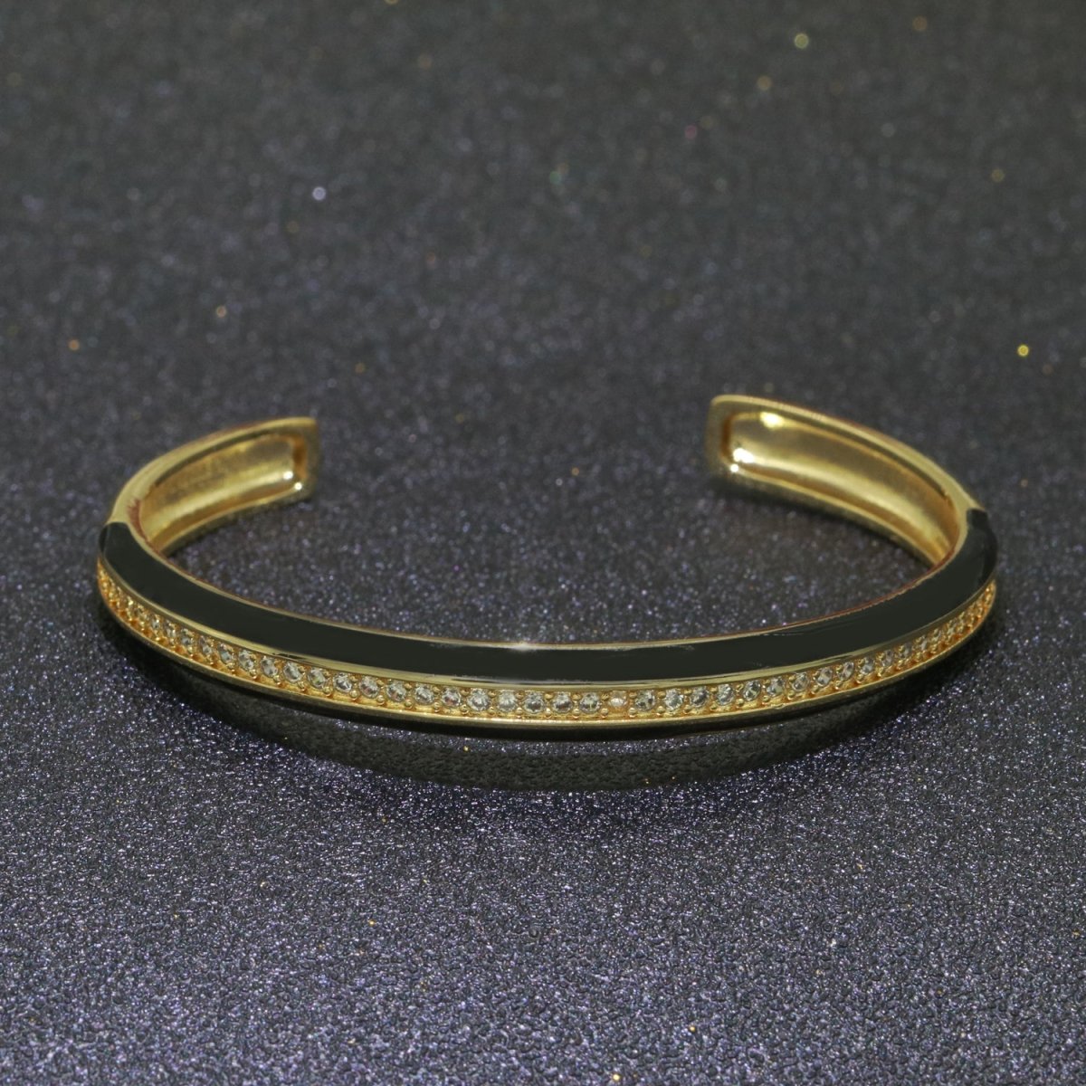24K Gold Filled Enamel Cuff Bracelet Wholesale Fashion Jewelry | WA-073 to WA-082 Clearance Pricing