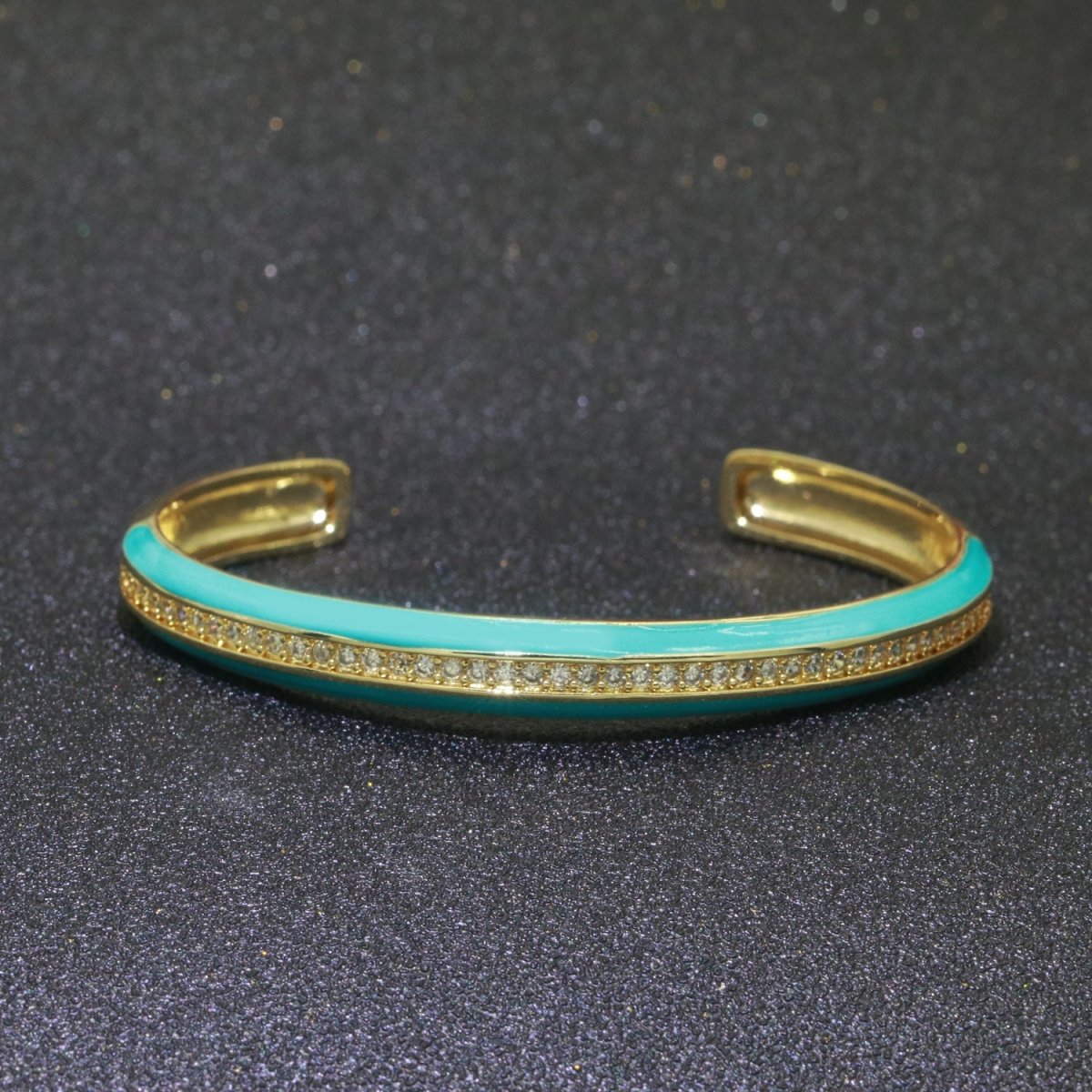 24K Gold Filled Enamel Cuff Bracelet Wholesale Fashion Jewelry | WA-073 to WA-082 Clearance Pricing