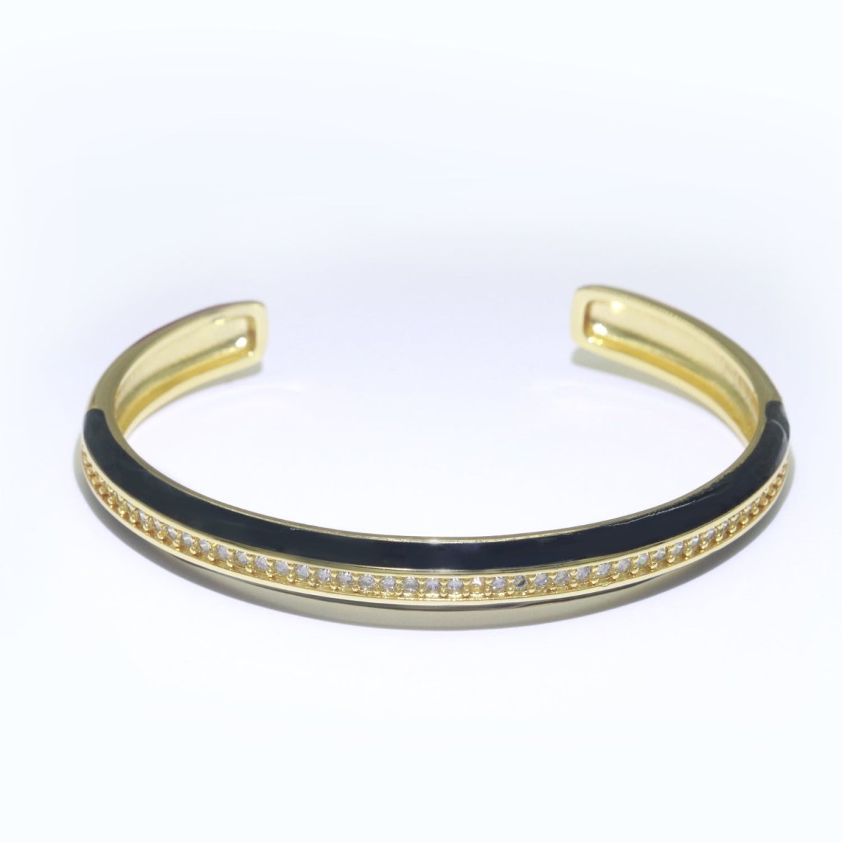 24K Gold Filled Enamel Cuff Bracelet Wholesale Fashion Jewelry | WA-073 to WA-082 Clearance Pricing