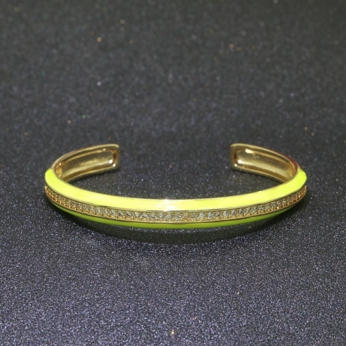24K Gold Filled Enamel Cuff Bracelet Wholesale Fashion Jewelry | WA-073 to WA-082 Clearance Pricing