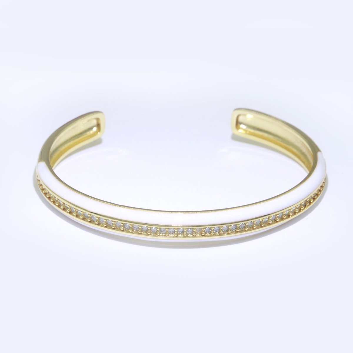 24K Gold Filled Enamel Cuff Bracelet Wholesale Fashion Jewelry | WA-073 to WA-082 Clearance Pricing